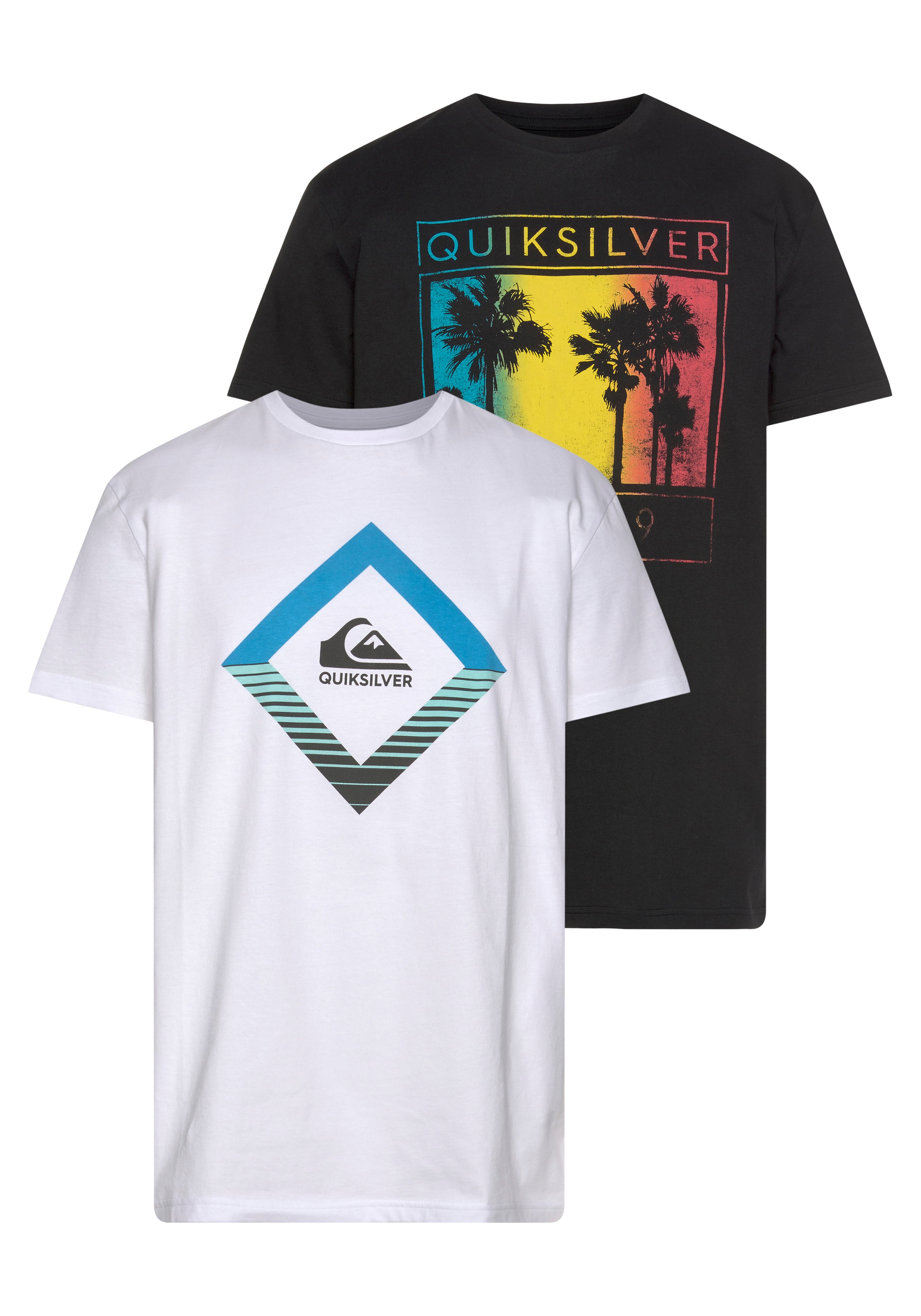 Image of Quiksilver T-Shirt »XKKW PALM MIRAGE SS TEE PACK«, (Packung, 2er-Pack) bei Ackermann Versand Schweiz