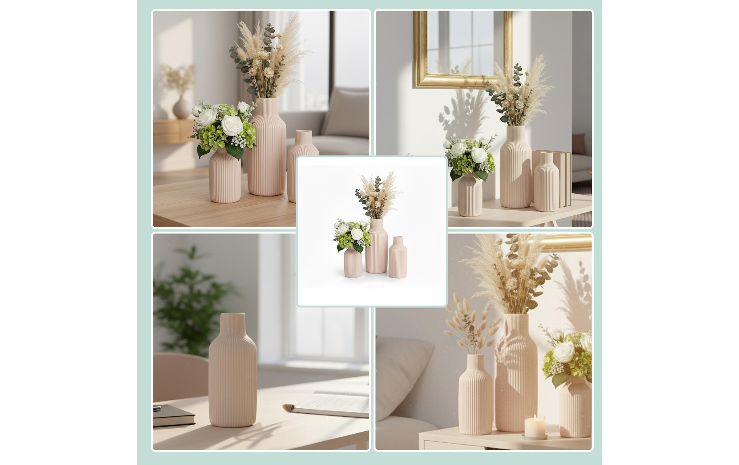 relaxdays Dekovase »3er Set«