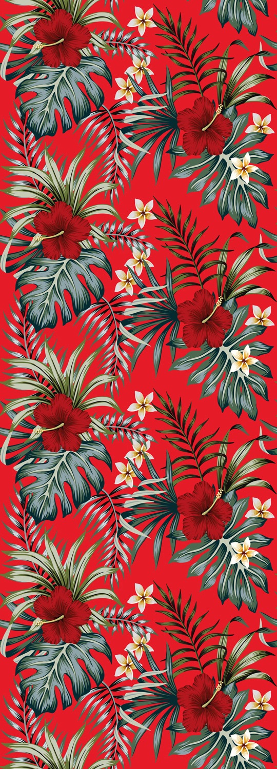 Image of queence Vinyltapete "Johanna" Motiv bedruckt botanisch floral gemustert natürlich glatt 90x250cm, selbstklebend, kinderleichte Anbringung, Sticker