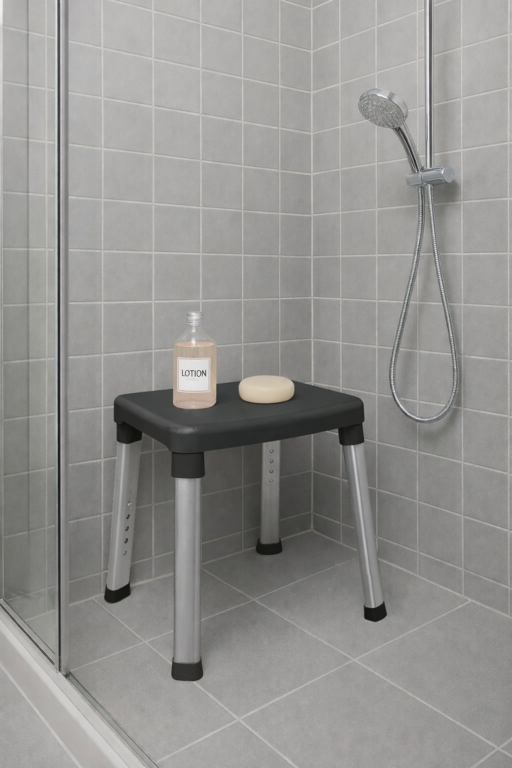 Bischof Tabouret de douche et de bain »Splash« belastbar bis 150 kg rutschfester Stand, TÜV/GS geprüft