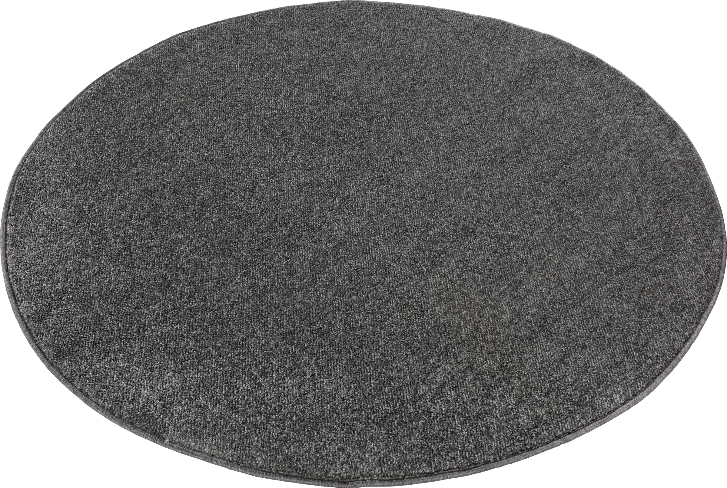 Andiamo Teppich »Jerez«, rund, 8 mm Höhe, Kurzflor, gewebt, Uni-Farben, Wohnzimmer & Schlafzimmer