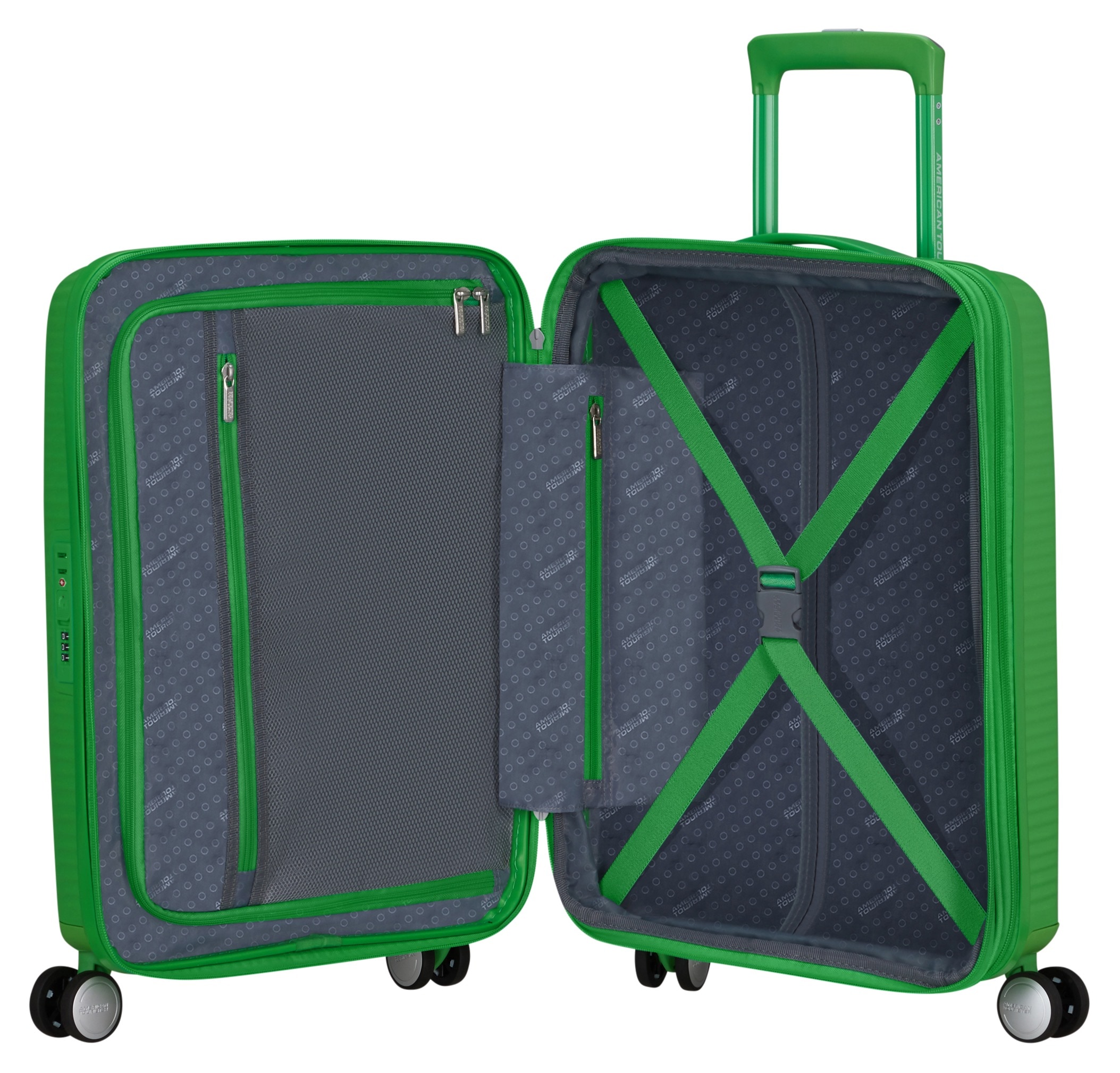 American Tourister® Hartschalen-Trolley »SOUNDBOX 55«, 4 St. Rollen, Koffer Reisegepäck Handgepäck-Koffer TSA-Zahlenschloss