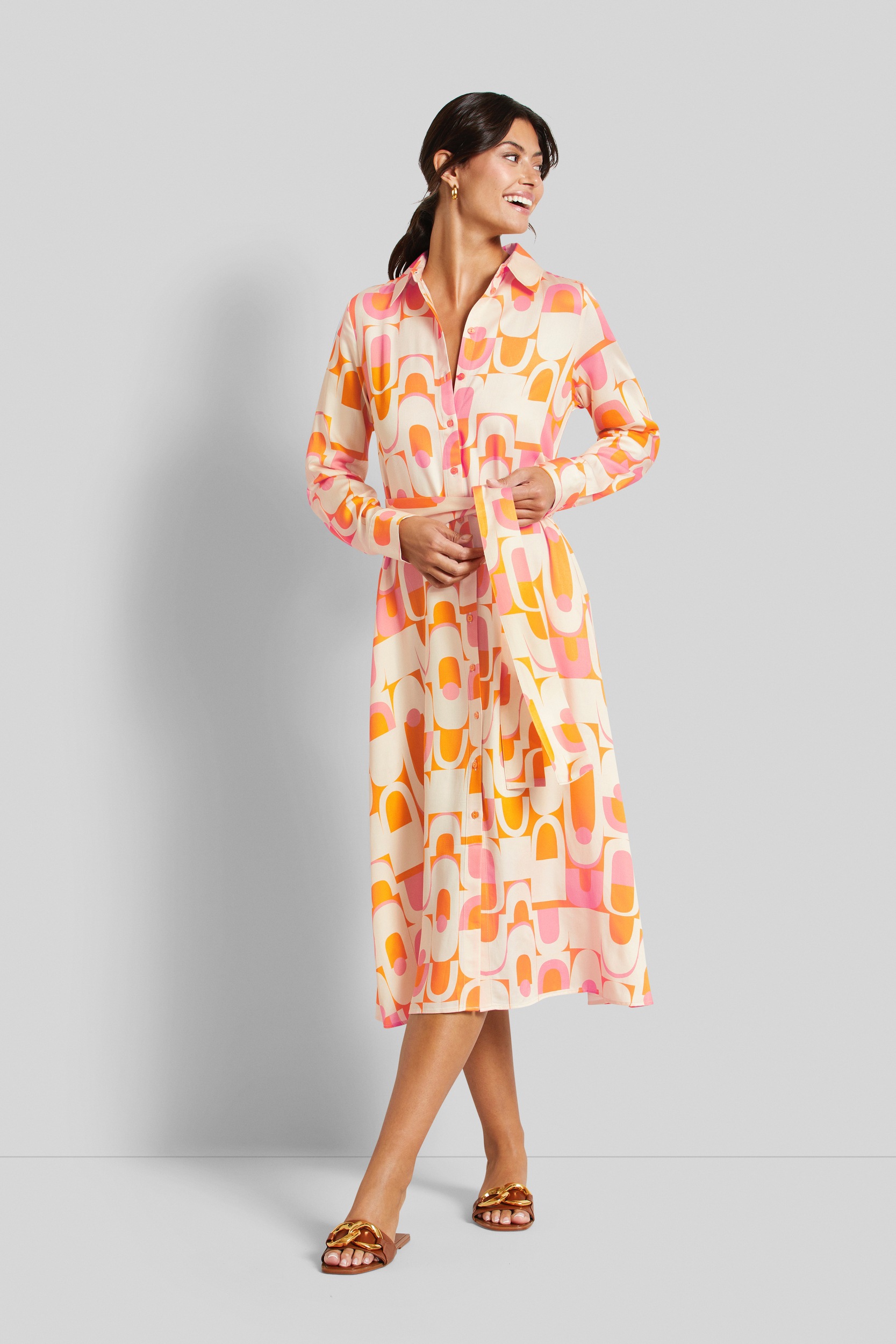 bugatti Blusenkleid, mit Bindegürtel