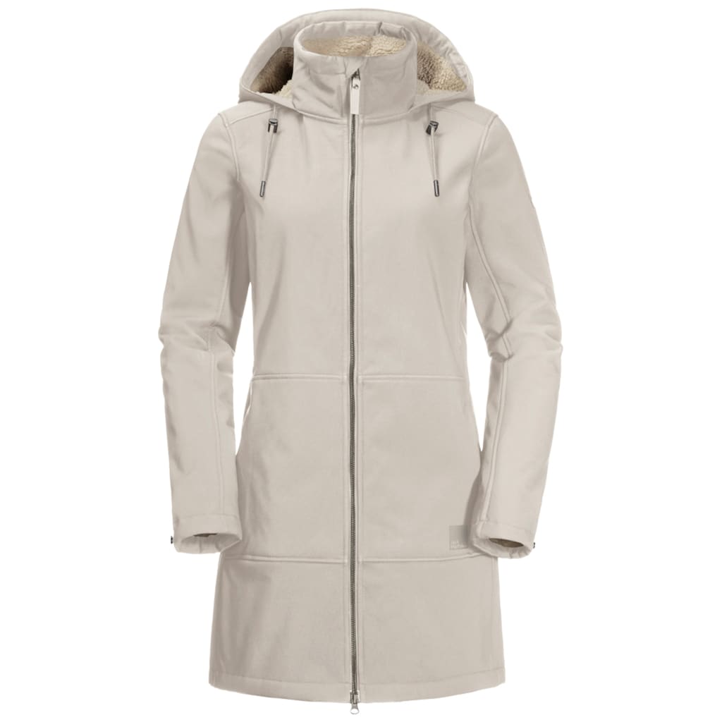 Jack Wolfskin Softshelljacke »WINDY VALLEY COAT W«, mit Kapuze