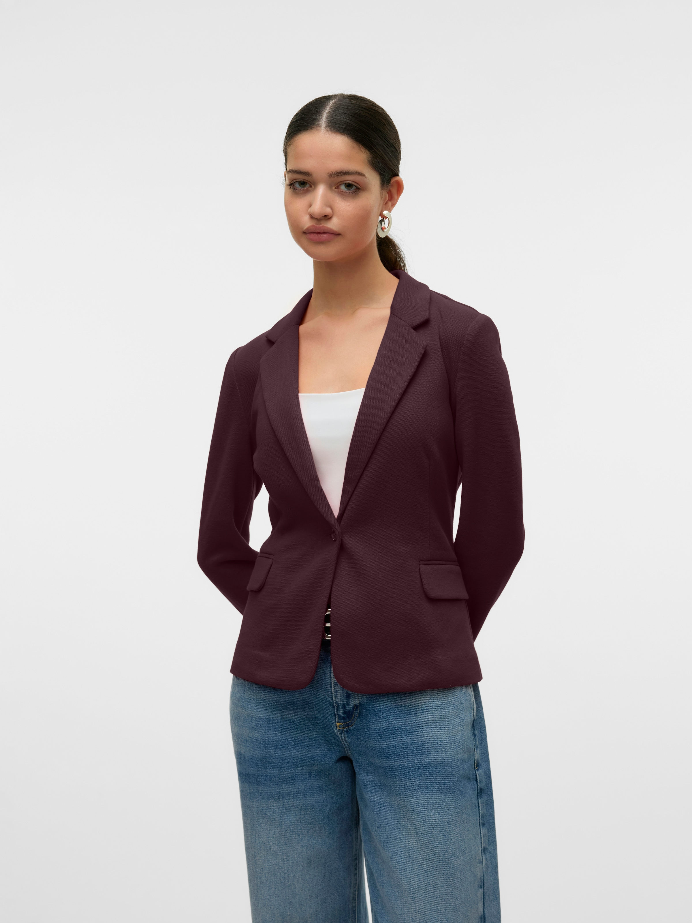 Vero Moda Jerseyblazer »VMJULIA LS BLAZER JRS NOOS«, mit Knopfleiste