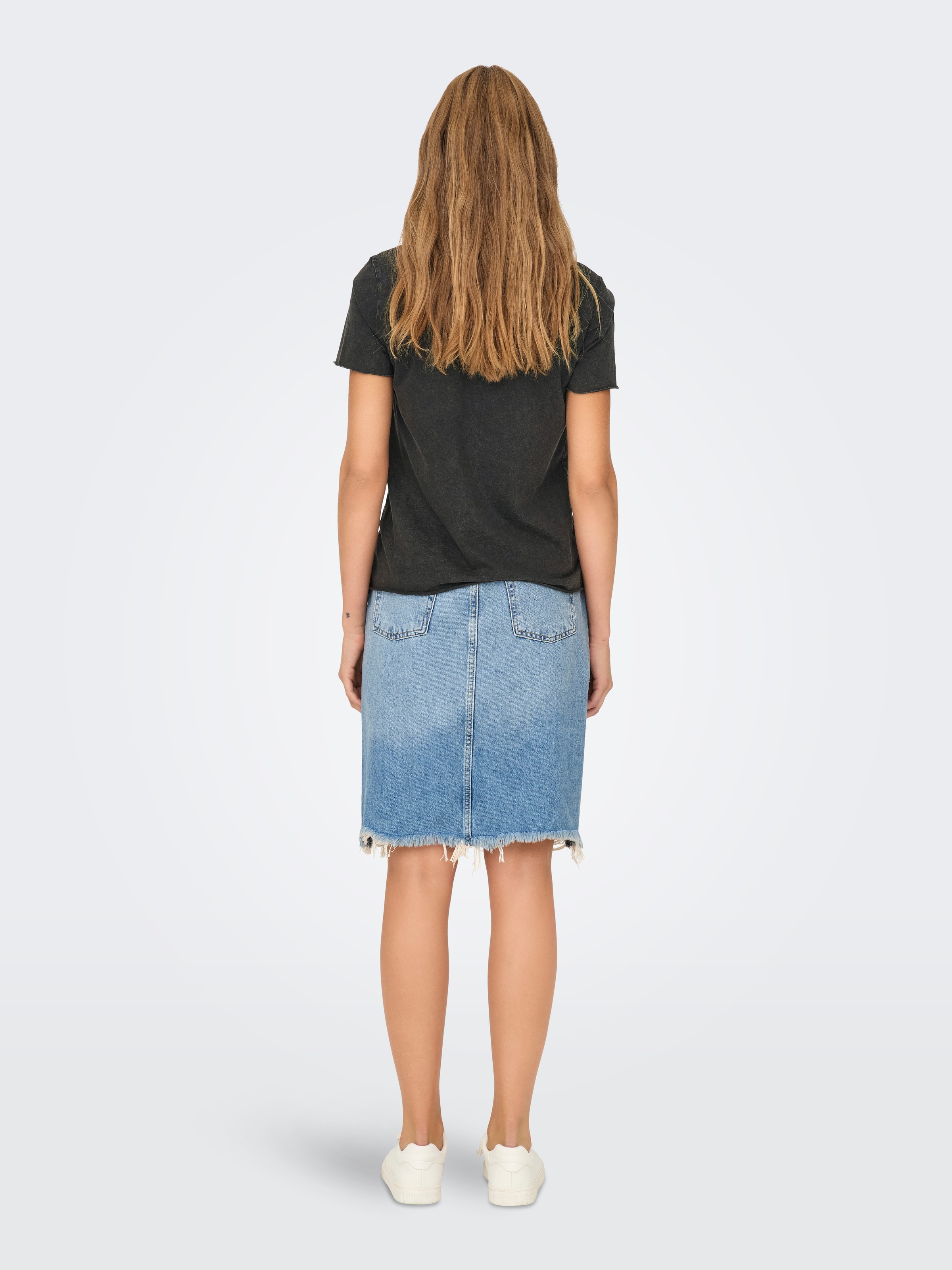 ONLY Shirt à col rond »ONLLUCY REG S/S TOP JRS NOOS« coton, coupe régulière, imprimé varié