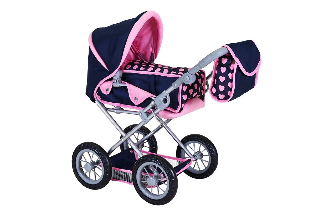 Knorrtoys® Puppenwagen »Puppenwagen Ruby Pink Hearts«