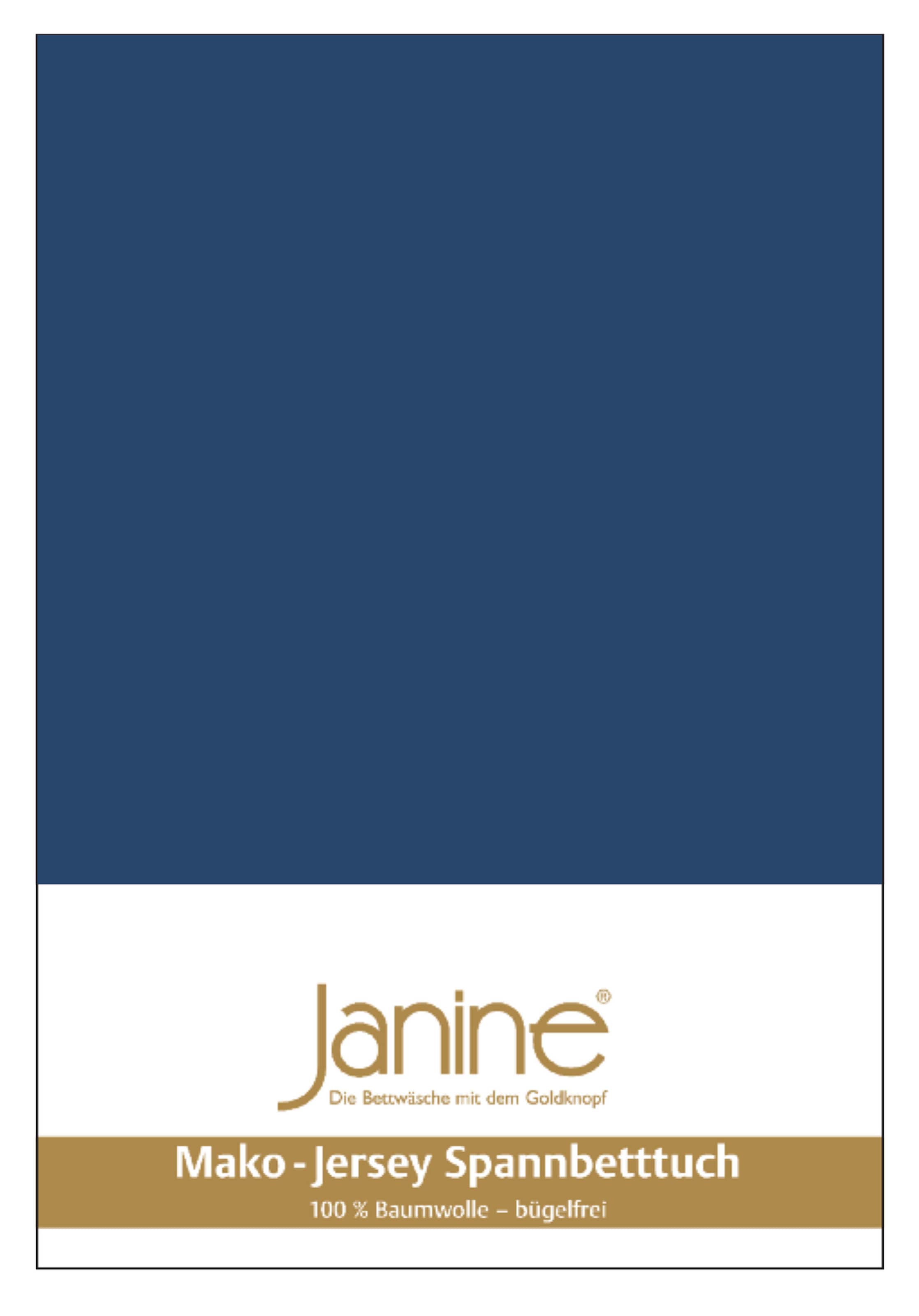 Janine Spannbettlaken »MAKO-FEINJERSEY 5007« aus 100% Baumwolle, für Matratzen bis 26 cm Höhe