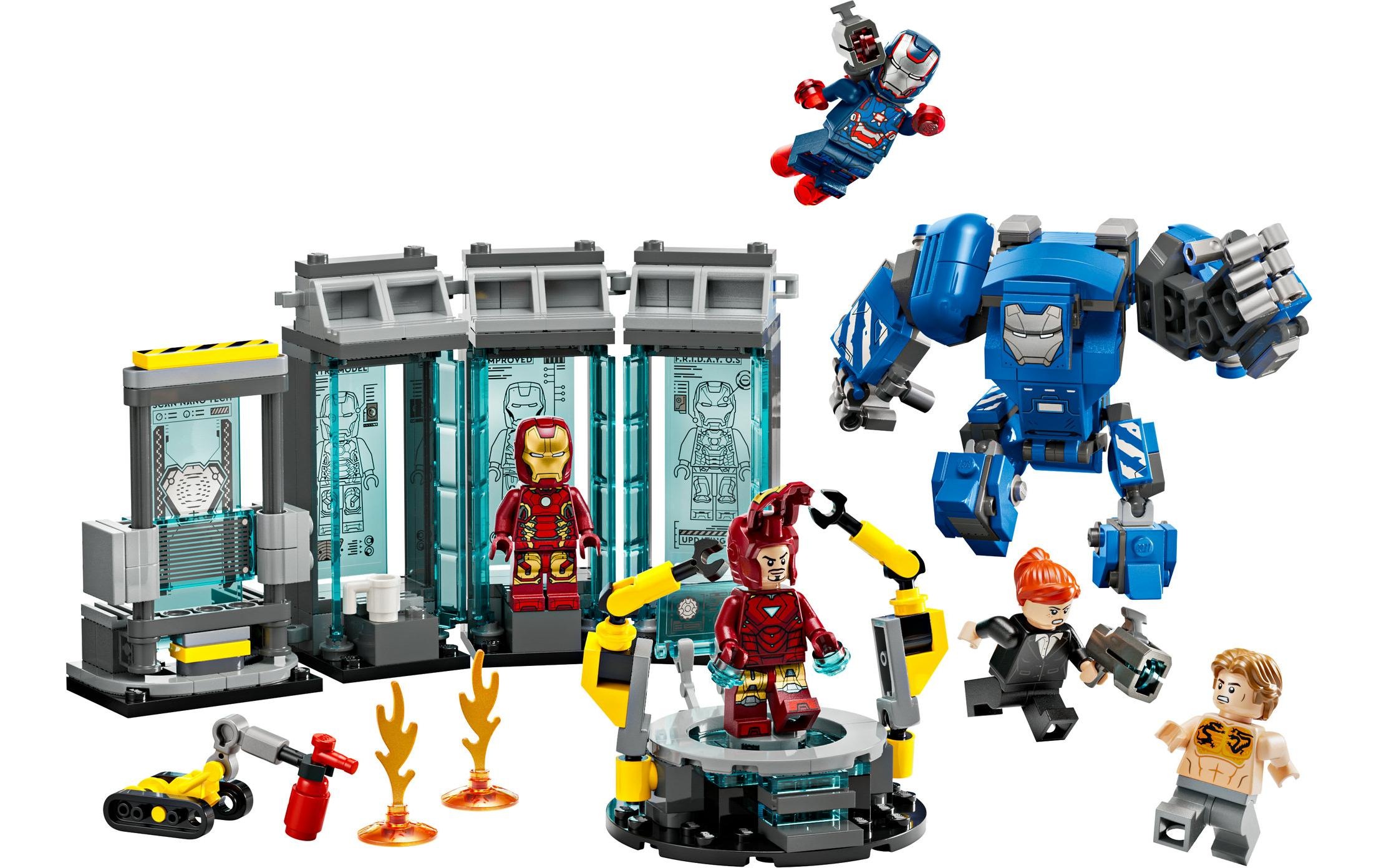 LEGO® Briques de jeu »Marvel Iron Mans Labor: Halle der Rüstungen 1800531«
