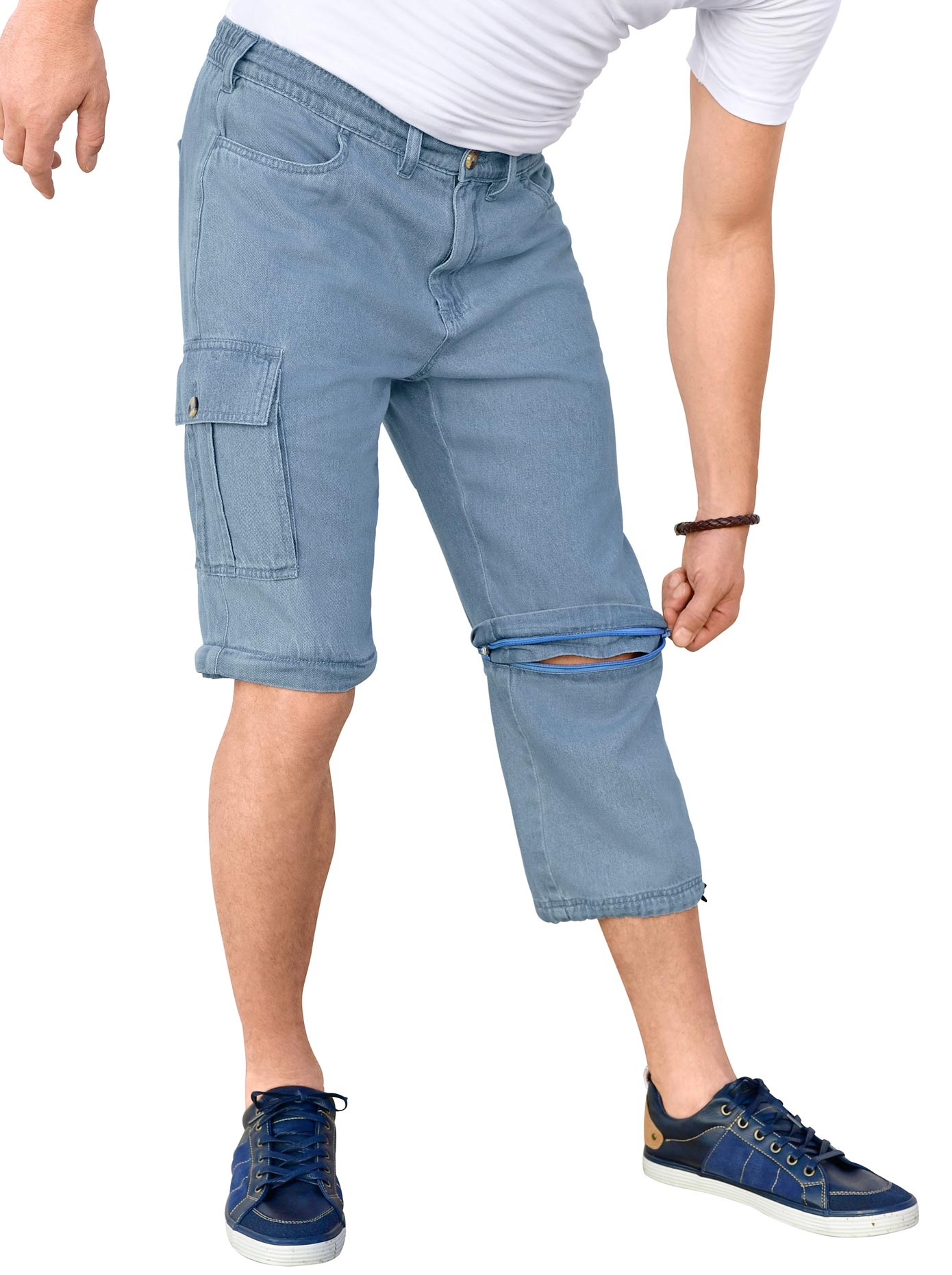 3/4-Hose mit Kordelzug am Saum