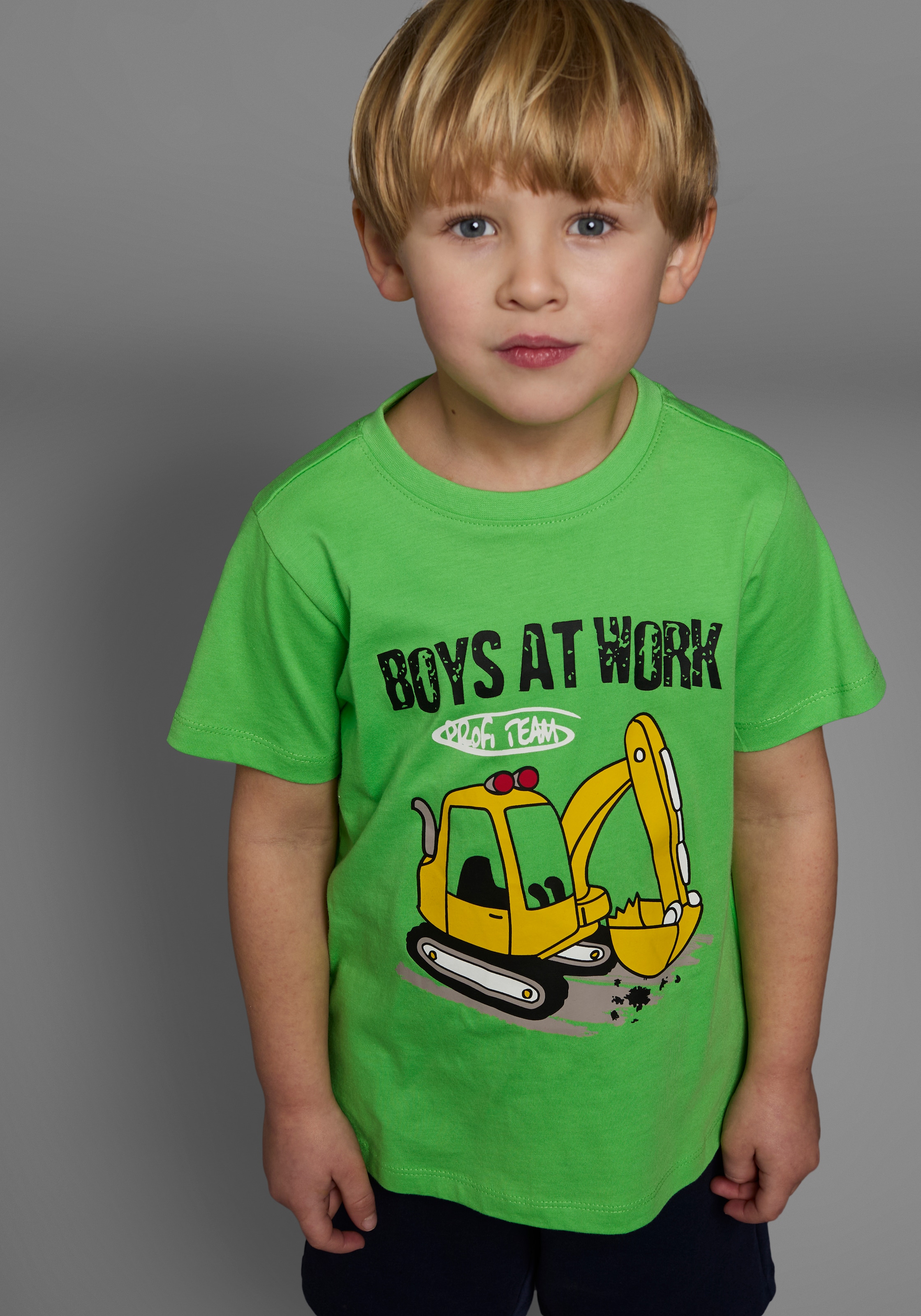 KIDSWORLD Shirt & Shorts »2tlg. Set T-Shirt+Sweatbermudas«, BOYS AT WORK
