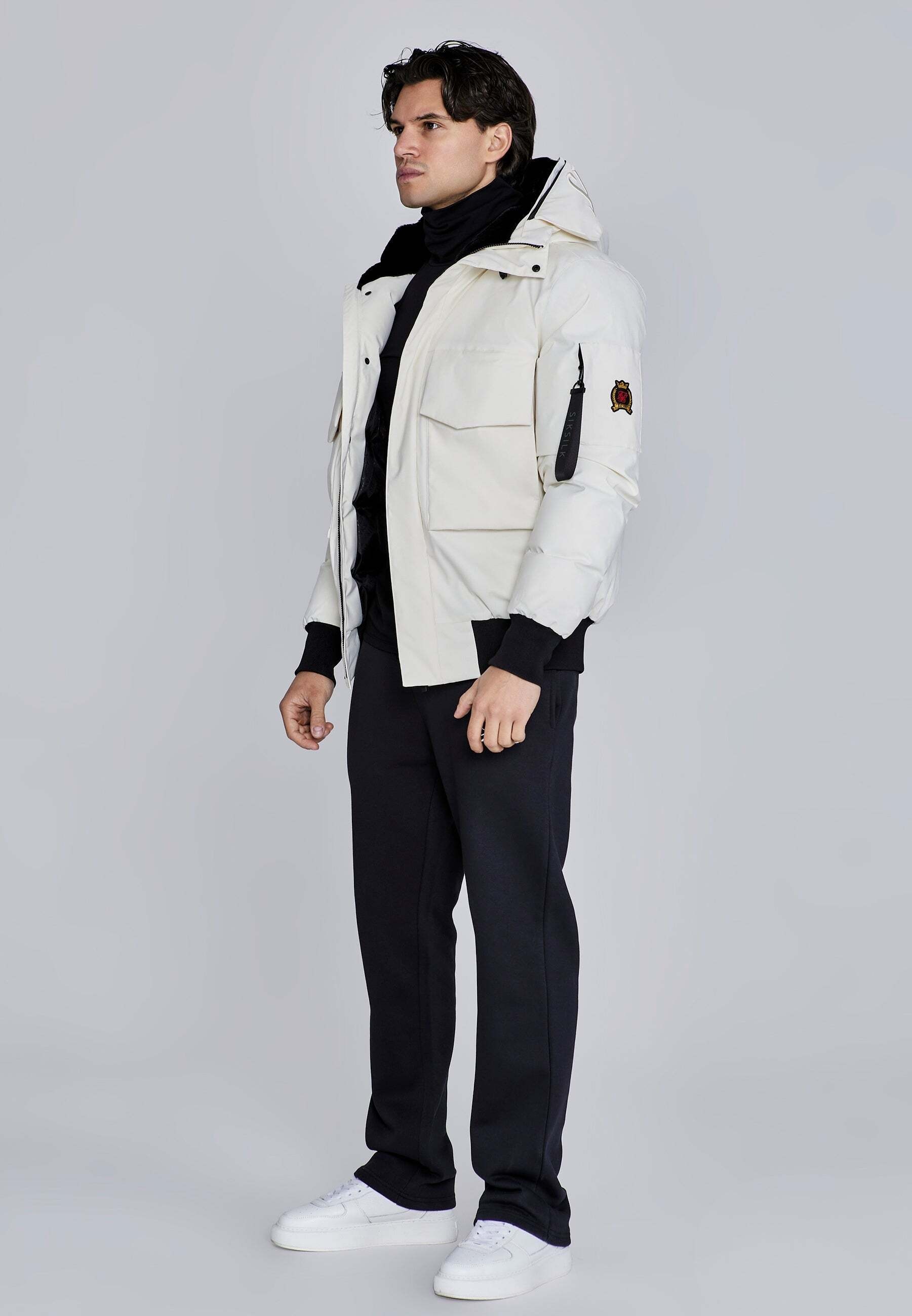 Siksilk Winterjacke »Siksilk Winterjacke Hooded Bomber Jacket«