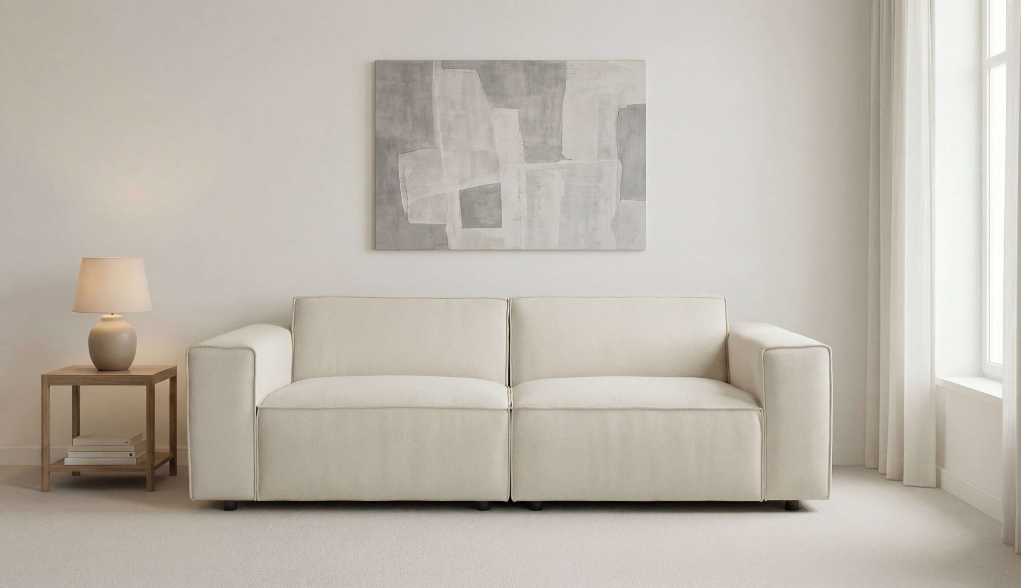 GOODproduct 2-places »Jorrena, extra weicher Chenille-Stoff« Kompaktsofa, 3 Komfortstufen, Breite 226 cm, mit Wellenunterfederung