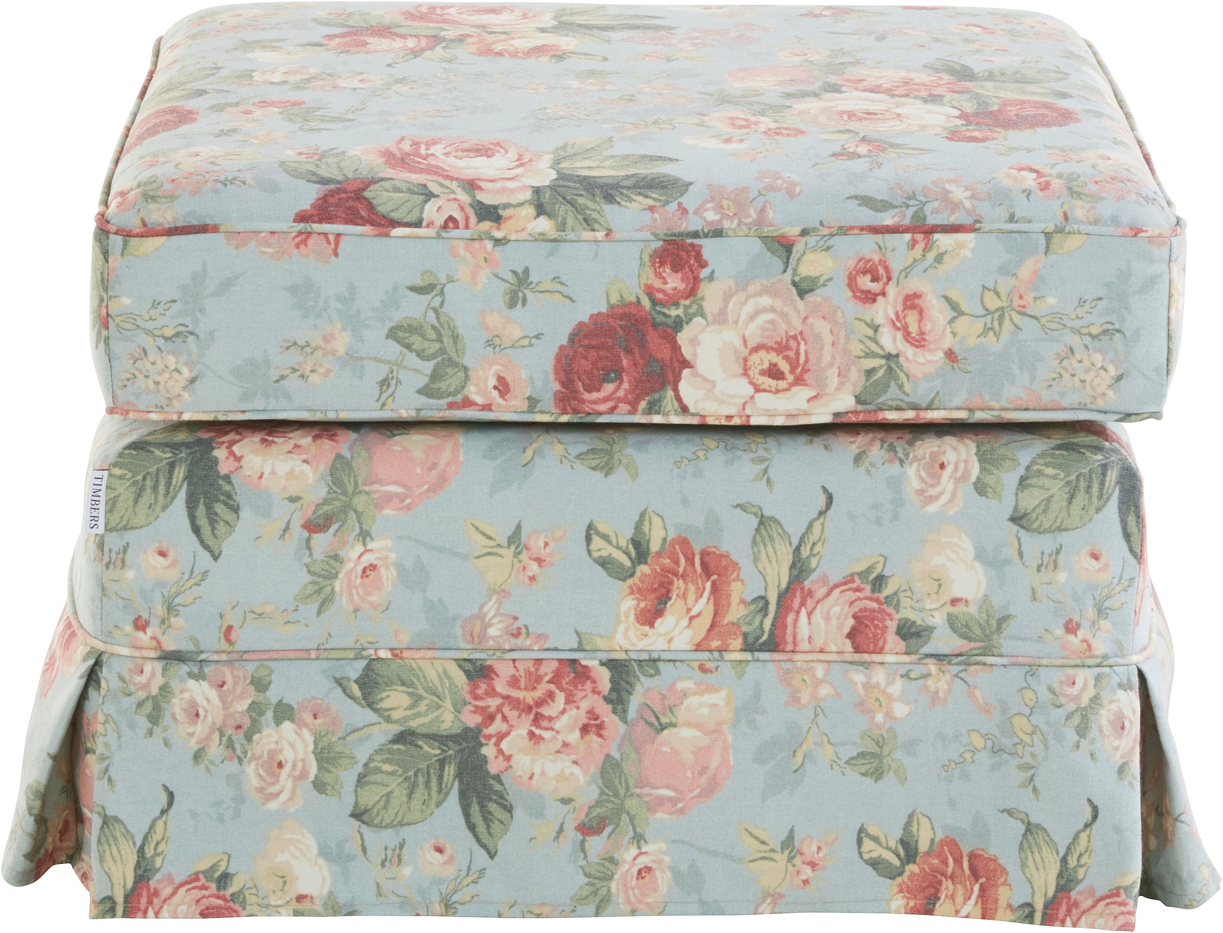 Home affaire Polsterhocker »Shadmoor« Hussenoptik, in uni oder mit Blumendruck, passend zur Shadmoor-Serie