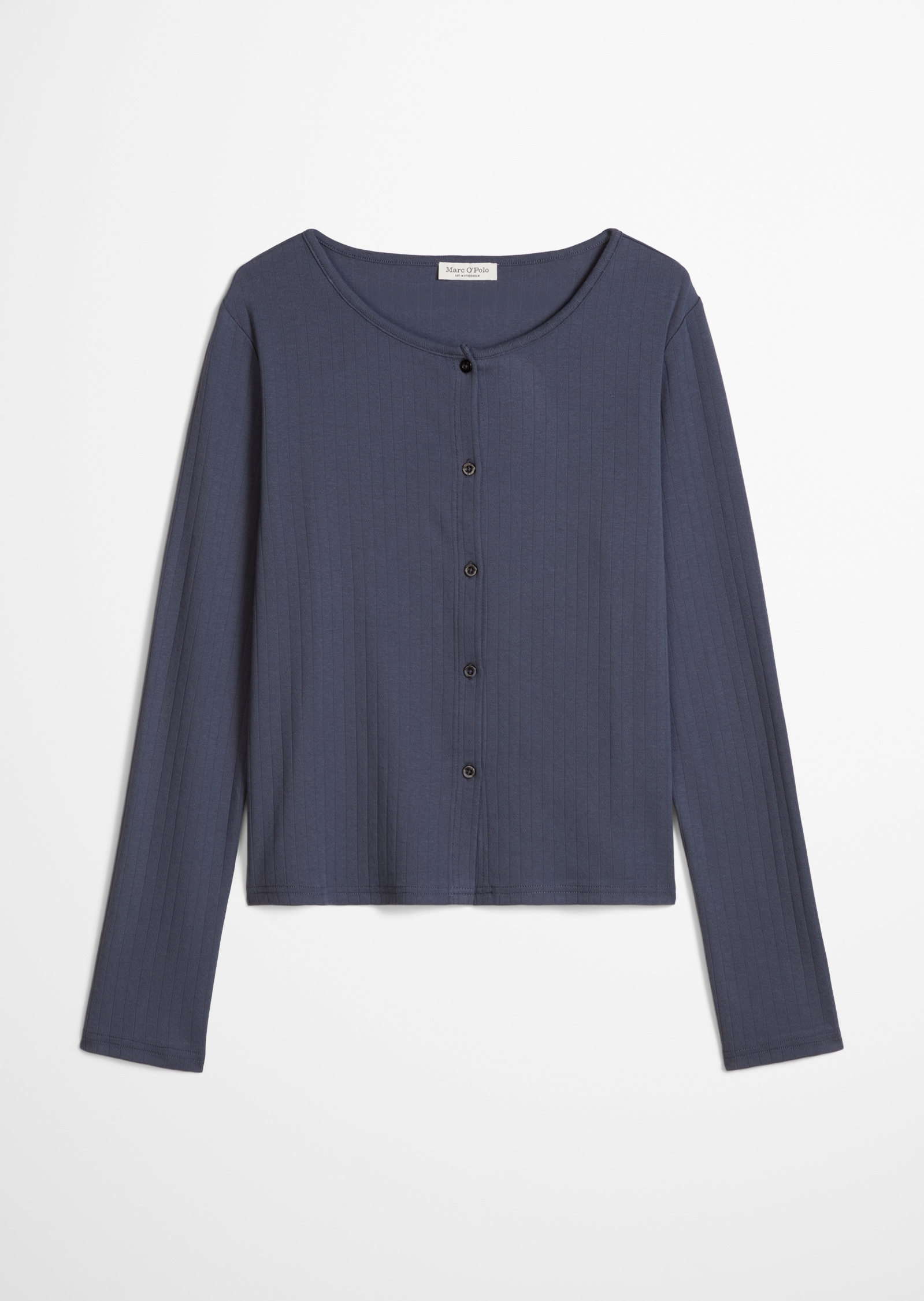 Marc O'Polo Strickjacke bequeme Passform, für Homewear, mit Knopfleiste