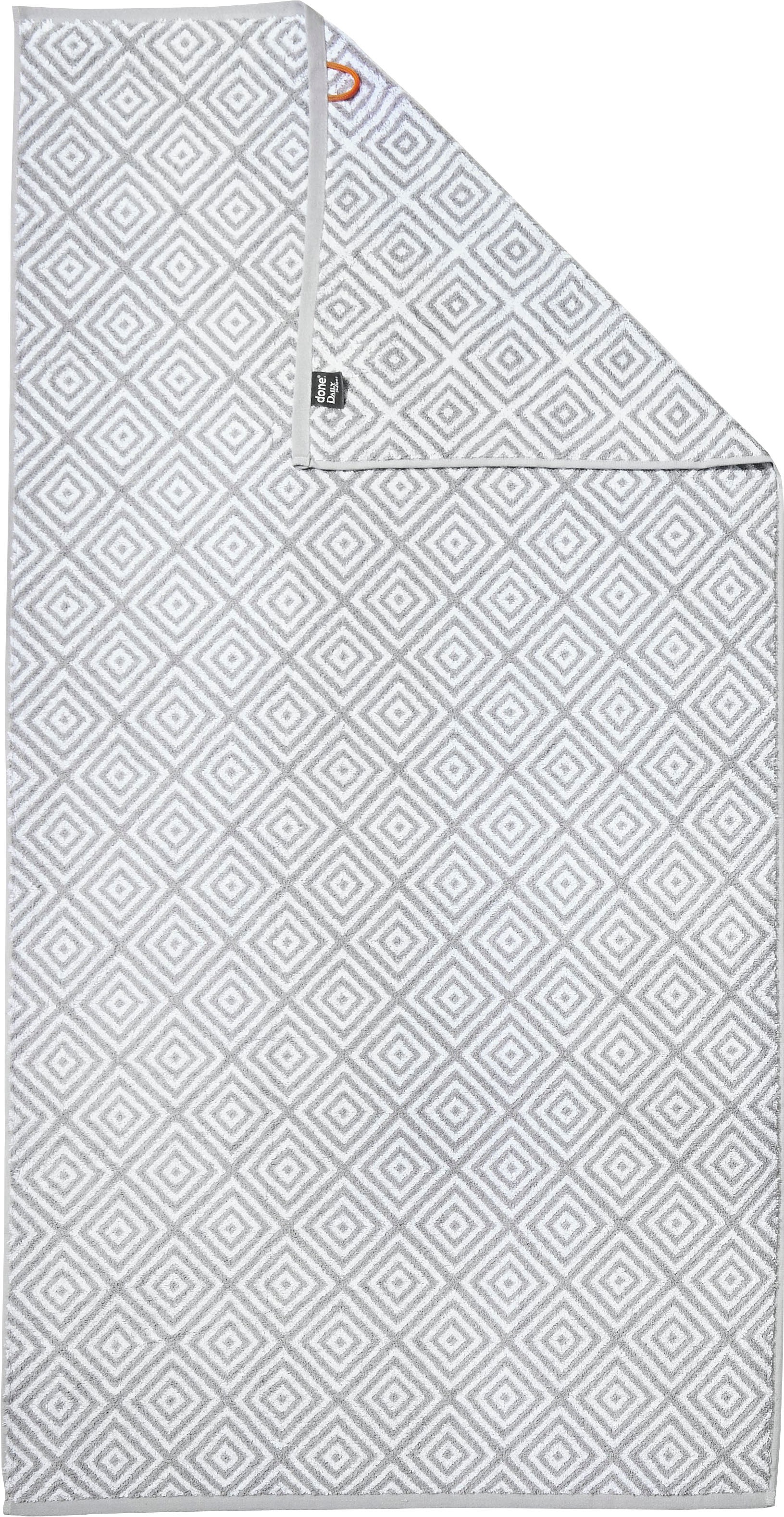 Image of done.® Duschtuch »Daily Shapes Diamond«, (1 St.), Jacquardgewebe, modernes Rauten Muster bei Ackermann Versand Schweiz