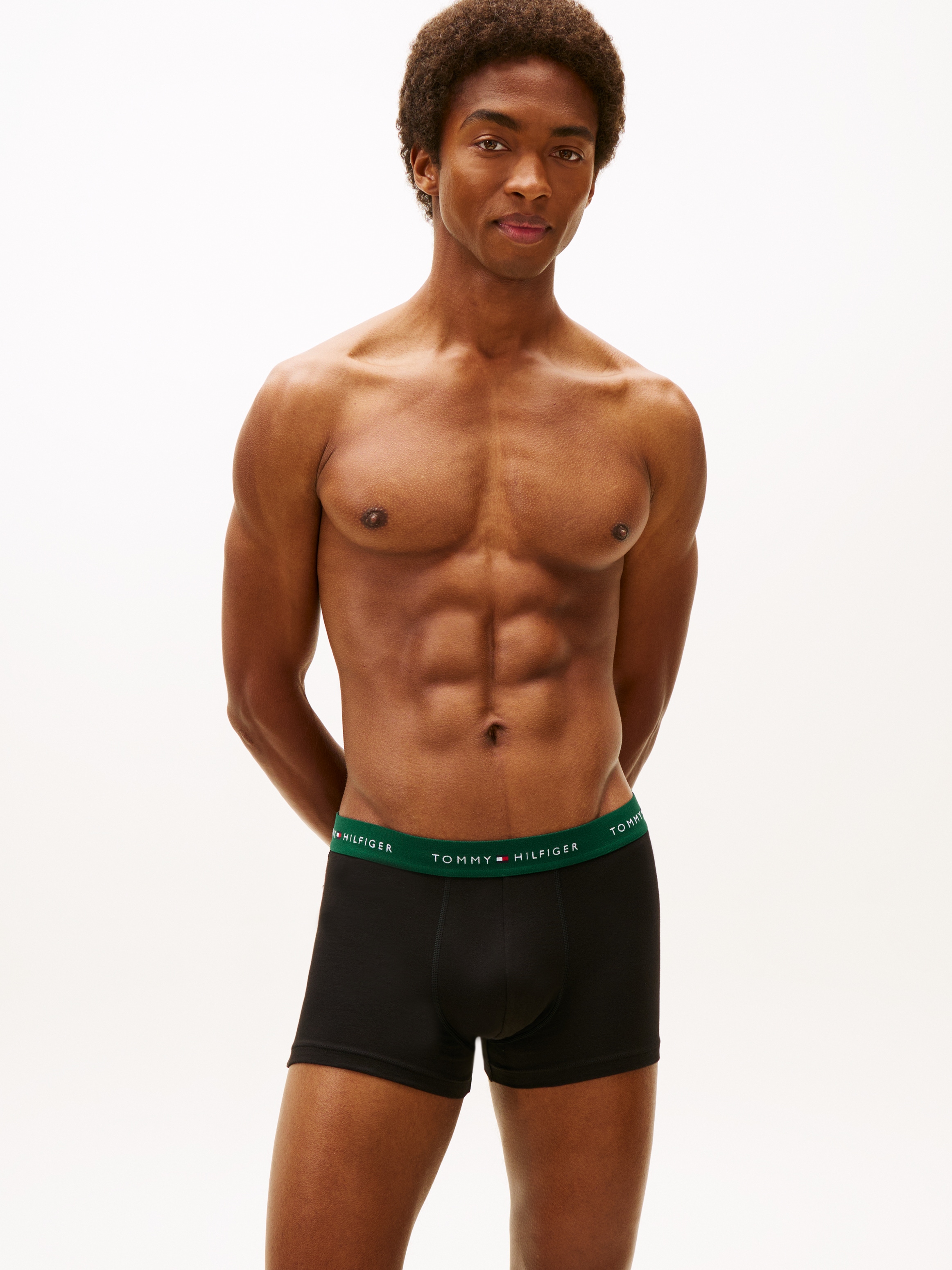 Tommy Hilfiger Underwear Tronc »5P TRUNK WB« Packung, 5er, 5 cuis tlg., mit Tommy Hilfiger Logo-Elastikbund, Signature Kollektion