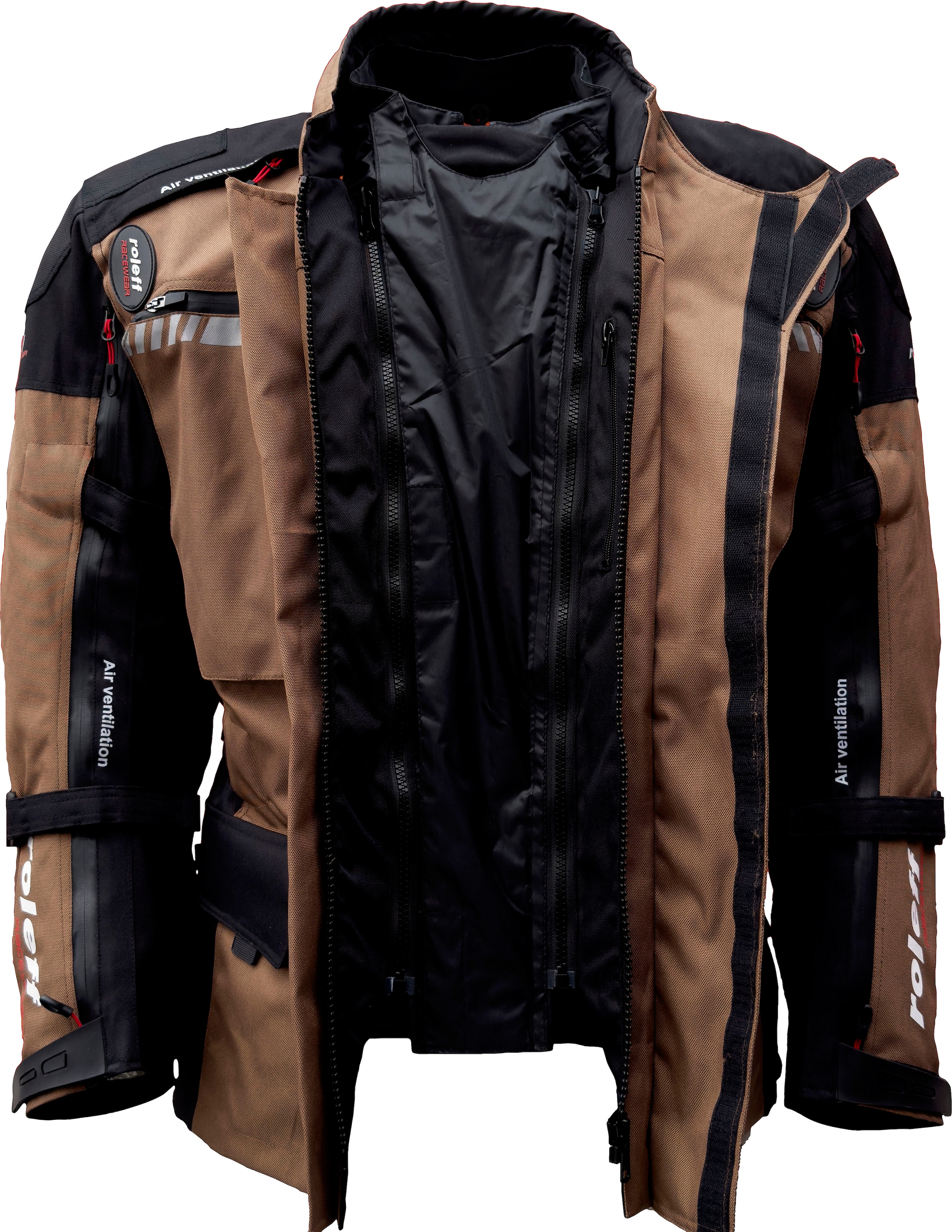 roleff Motorradjacke »Enduro«, mit Protektoren, optimale Belüftung