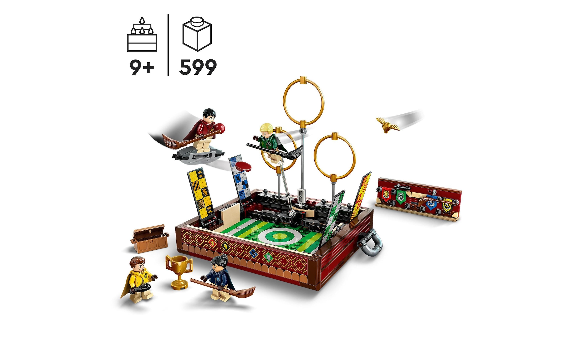 LEGO® Spielbausteine »Harry Potter Quidditch Koffer«, (599 St.)