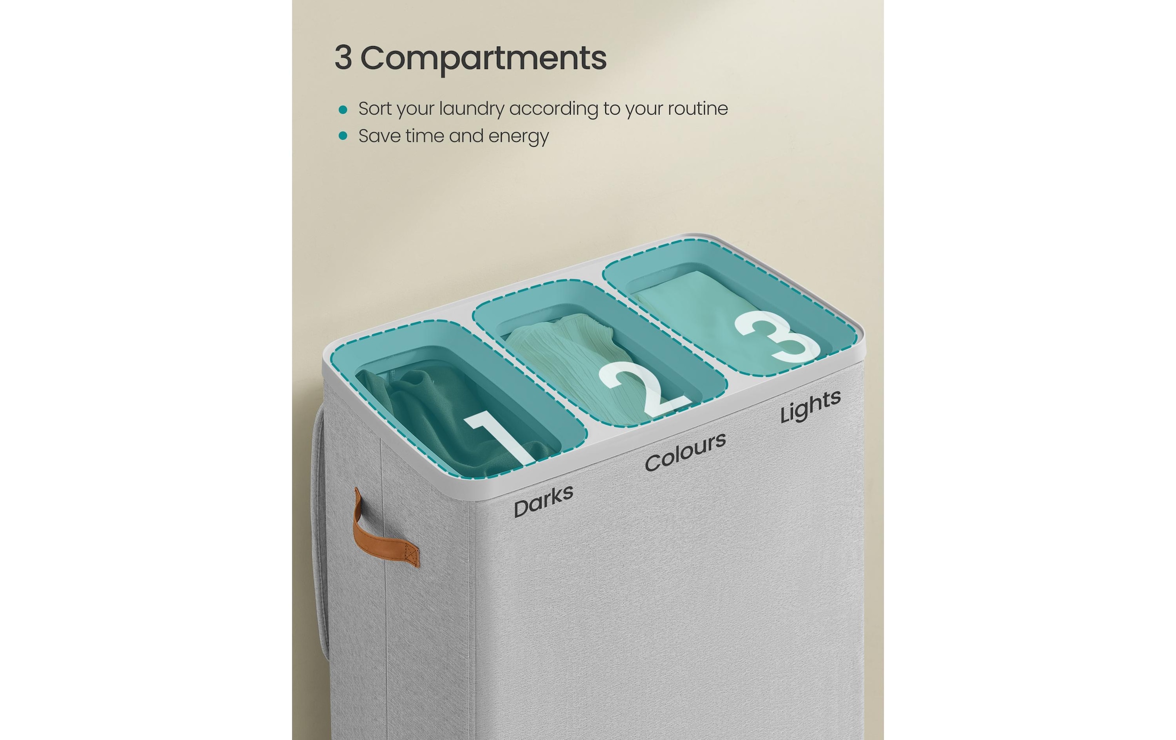 SONGMICS Wäschekorb »Laundry Basket 190 l«
