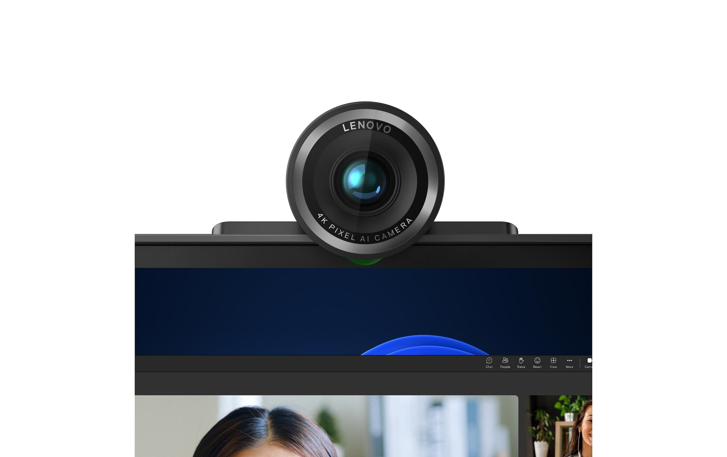 Lenovo Webcam »USB Kamera 4K Pro 8 MP USB-C« 4K Ultra HD Webcam mit Autofokus, KI-Auto-Framing und integr. Mikrofon