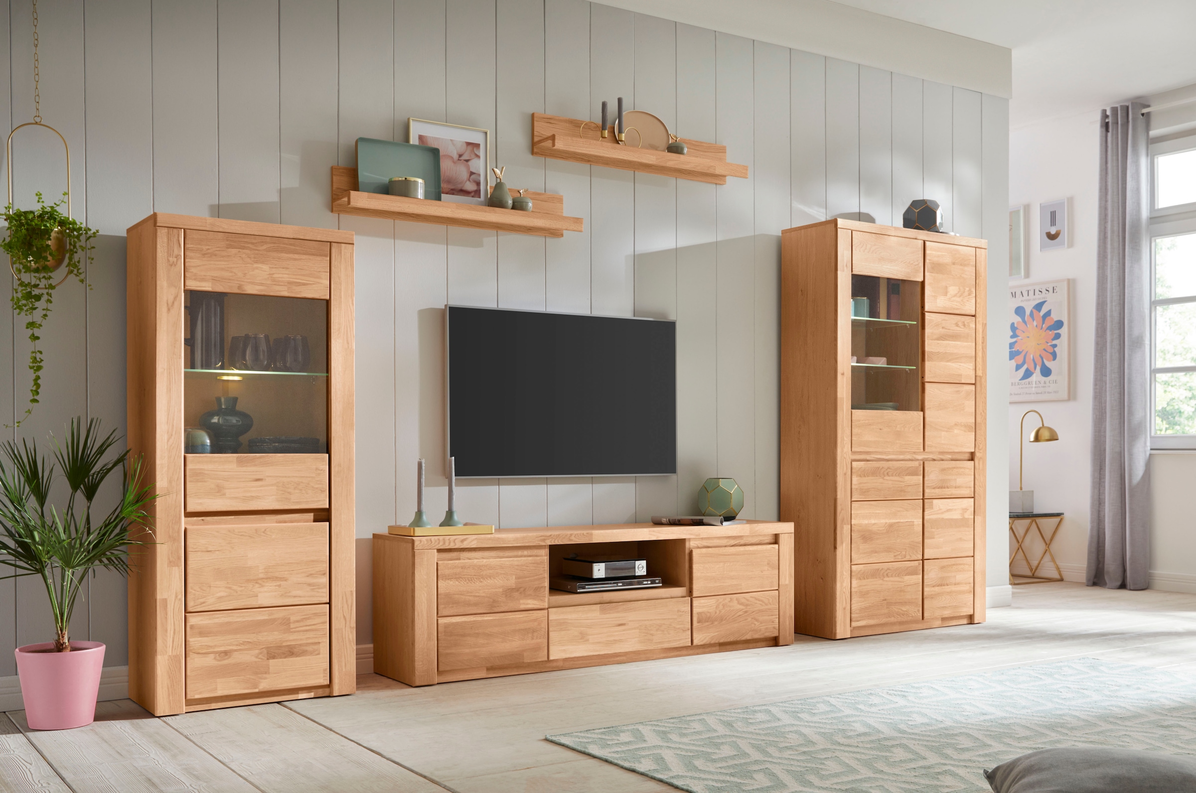 GOODproduct Lowboard »Burani« grifflose Optik, Fernsehtisch