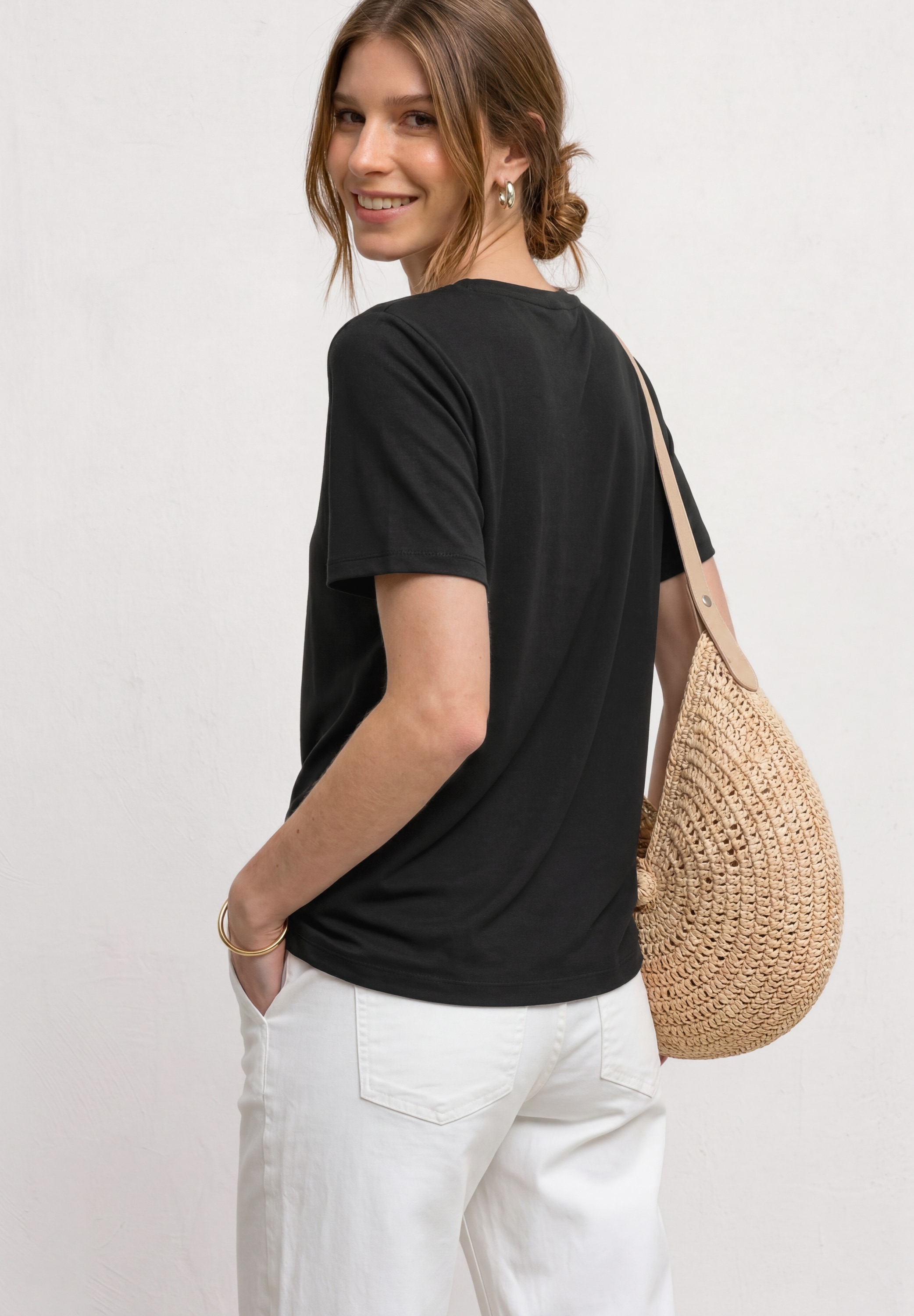 STREET ONE T-shirt à manches courtes Sommershirt mit Working