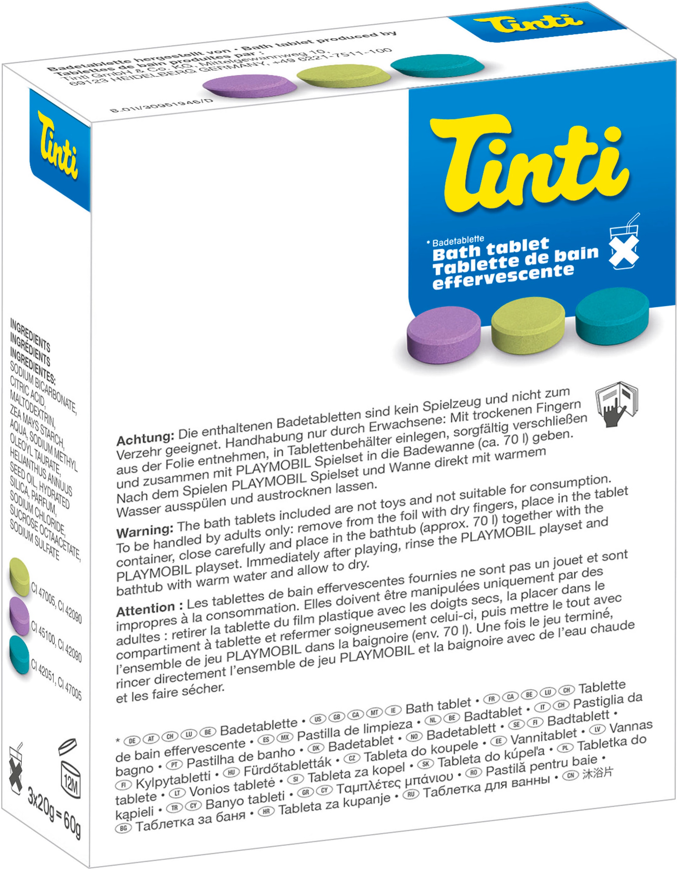 Playmobil® Konstruktions-Spielset »Bunter Tintenfisch, inkl. 3 Tinti-Badetabletten (71438)« JUNIOR AQUA & Tinti; Made in Europe