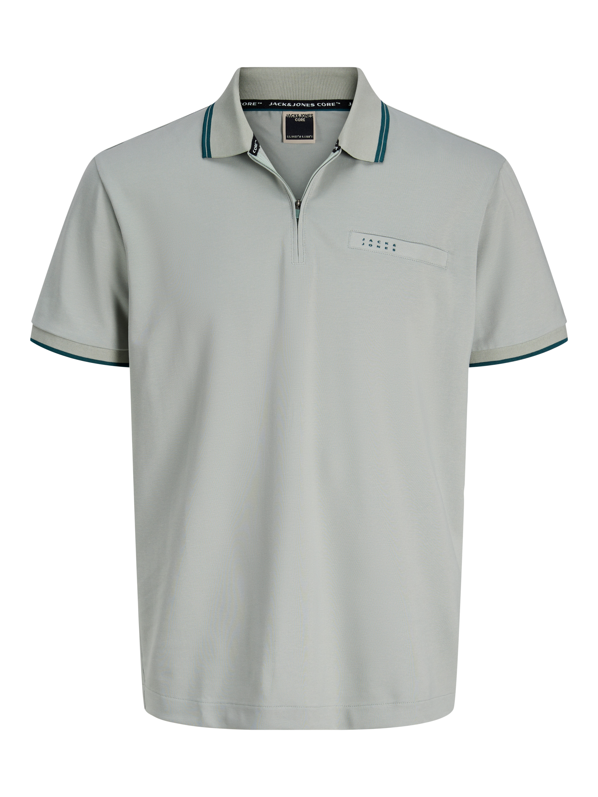 Jack & Jones Polo »JCOFUSION BRANDING POLO ZIP SS« avec poche poitrine