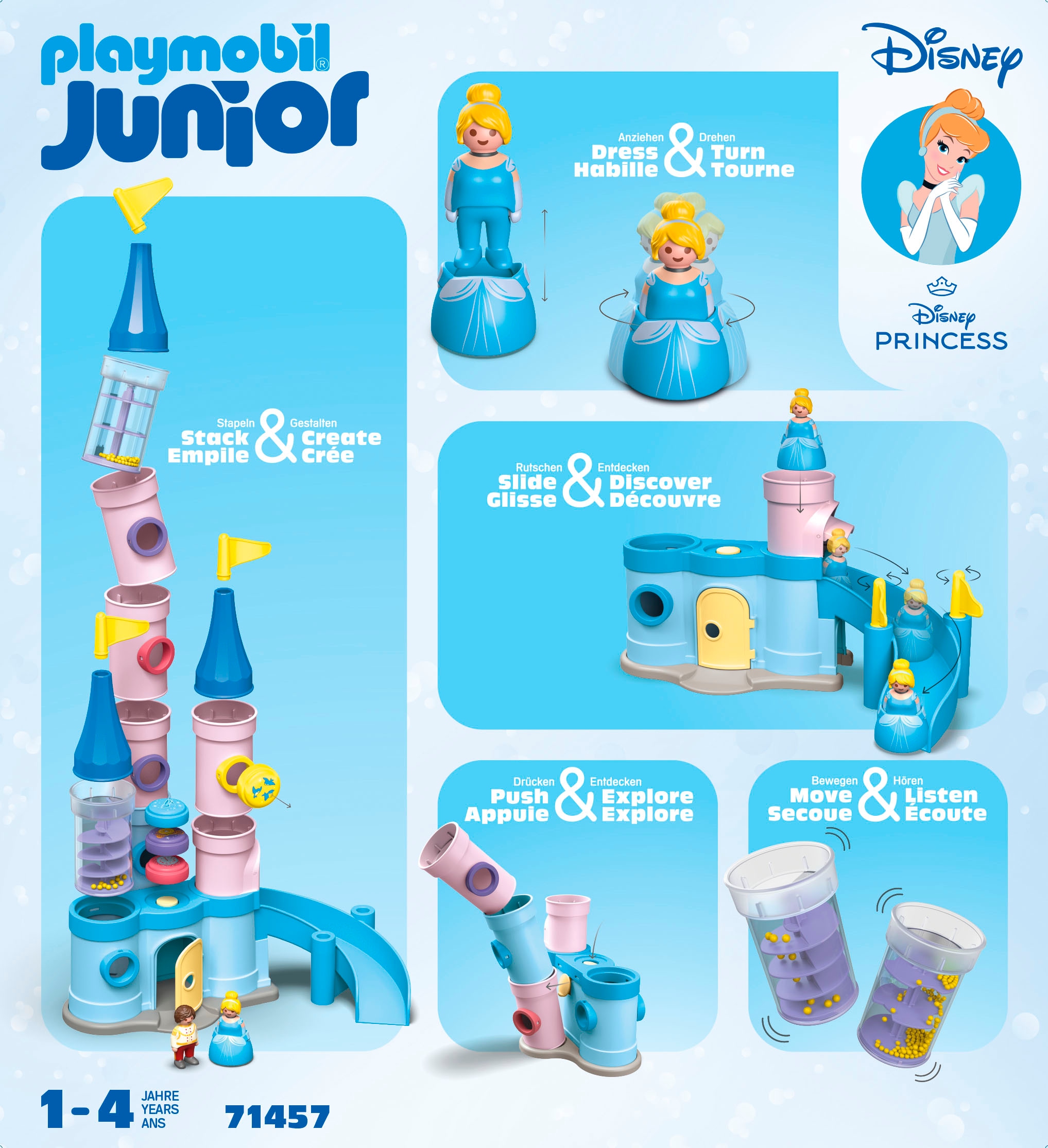 Playmobil® Jeu de construction »Cinderellas Schloss (71457), JUNIOR & Disney« Made in Europe