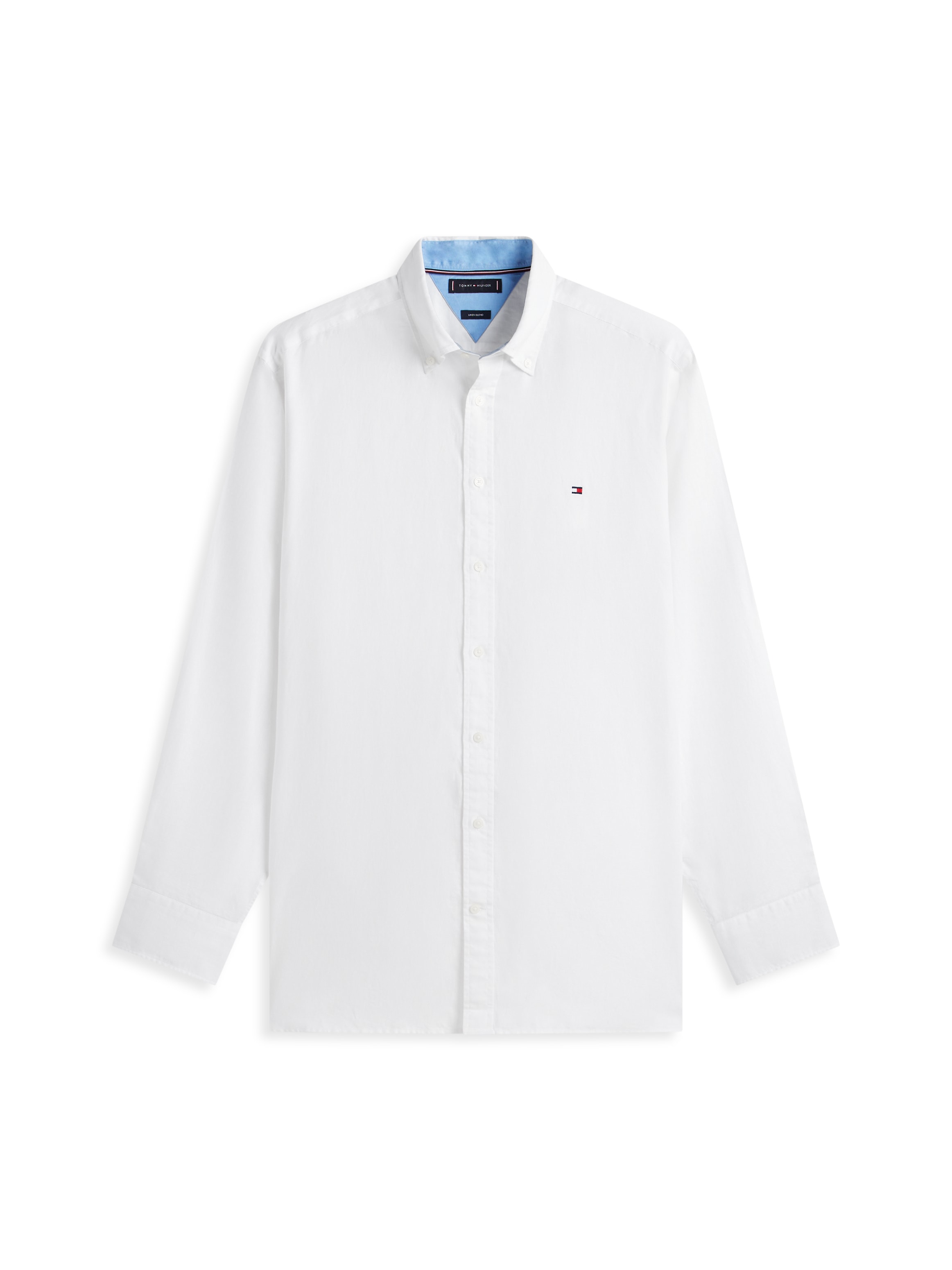 Tommy Hilfiger Big & Tall Chemise à manches longues »BT- LINEN« Grandes tailles Regular Fit mélange lin à col boutonné