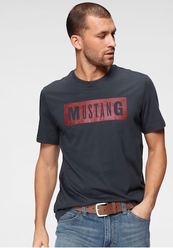 MUSTANG T-Shirt, mit Logofrontprint kaufen