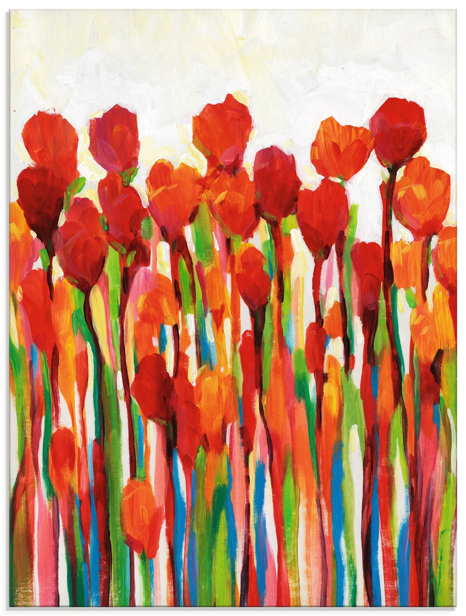 Image of Artland Glasbild »Strotzen mit Farben II«, Blumenwiese, (1 St.) bei Ackermann Versand Schweiz