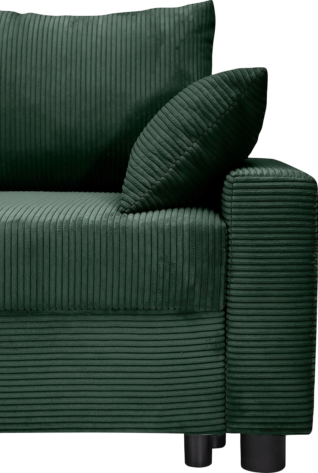 COLLECTION AB Ecksofa »Parma L-Form«, mit Schlaffunktion und Bettkasten, inklusive Kissen, Bonellfederkern