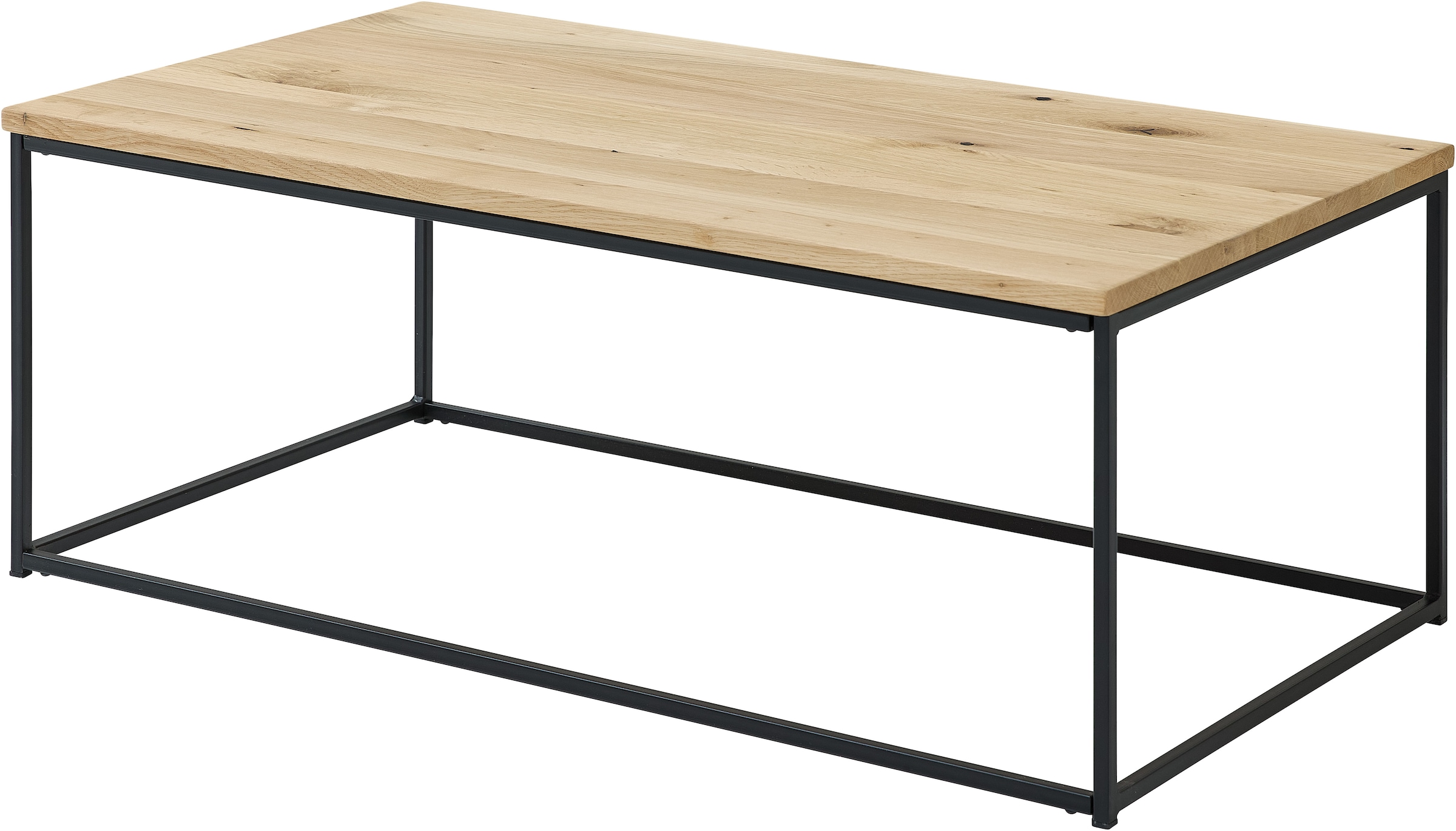 Image of Stolkom Couchtisch "Thor Wohnzimmertisch Massivholz im Industrial Style BxHxT 110x40x60 cm" FSC-Zertifizertes Massivholz, Eiche Massivholz geölt