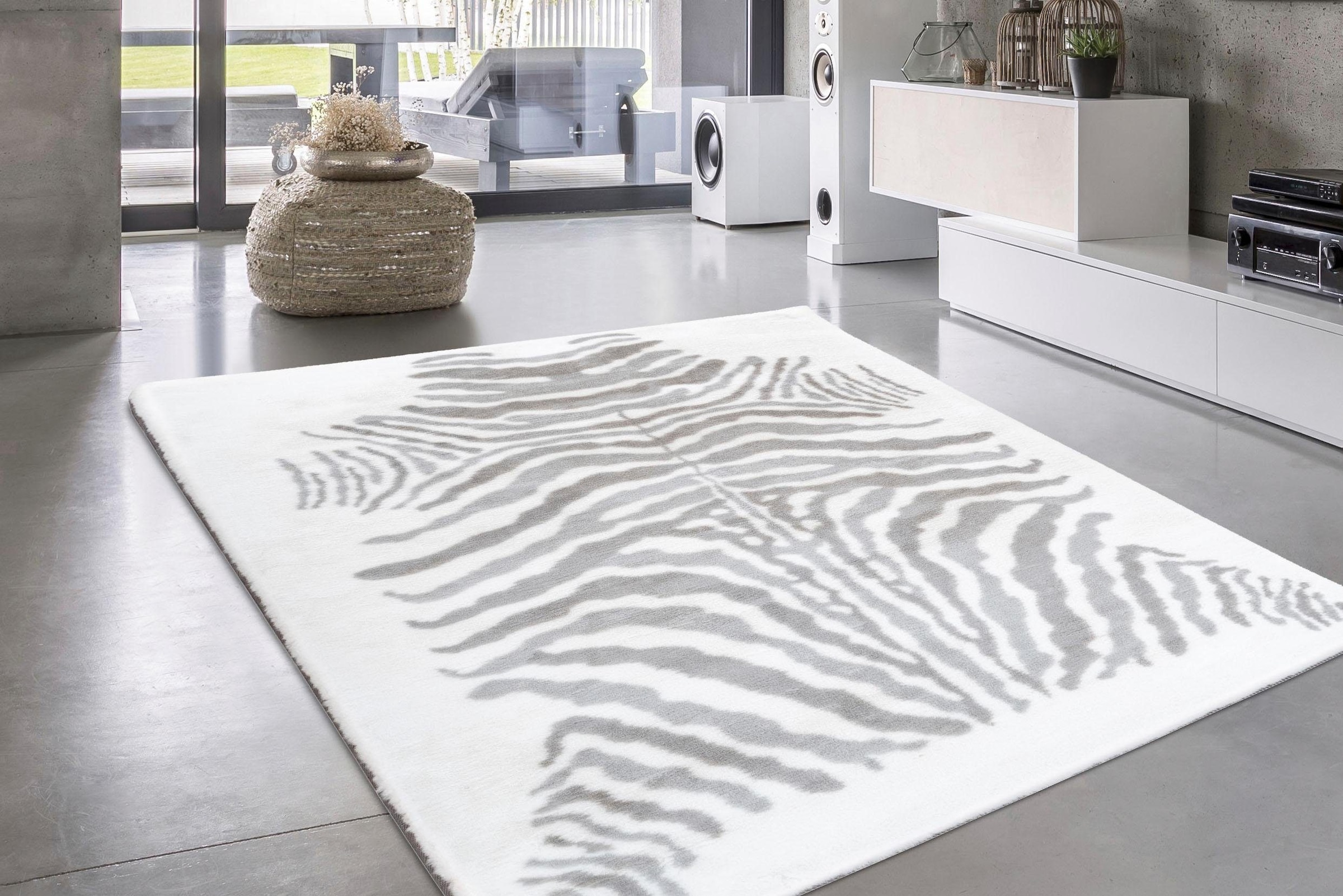 my home Hochflor-Teppich »Elias«, rechteckig, 30 mm Höhe, Fell-Optik, Wohnzimmer