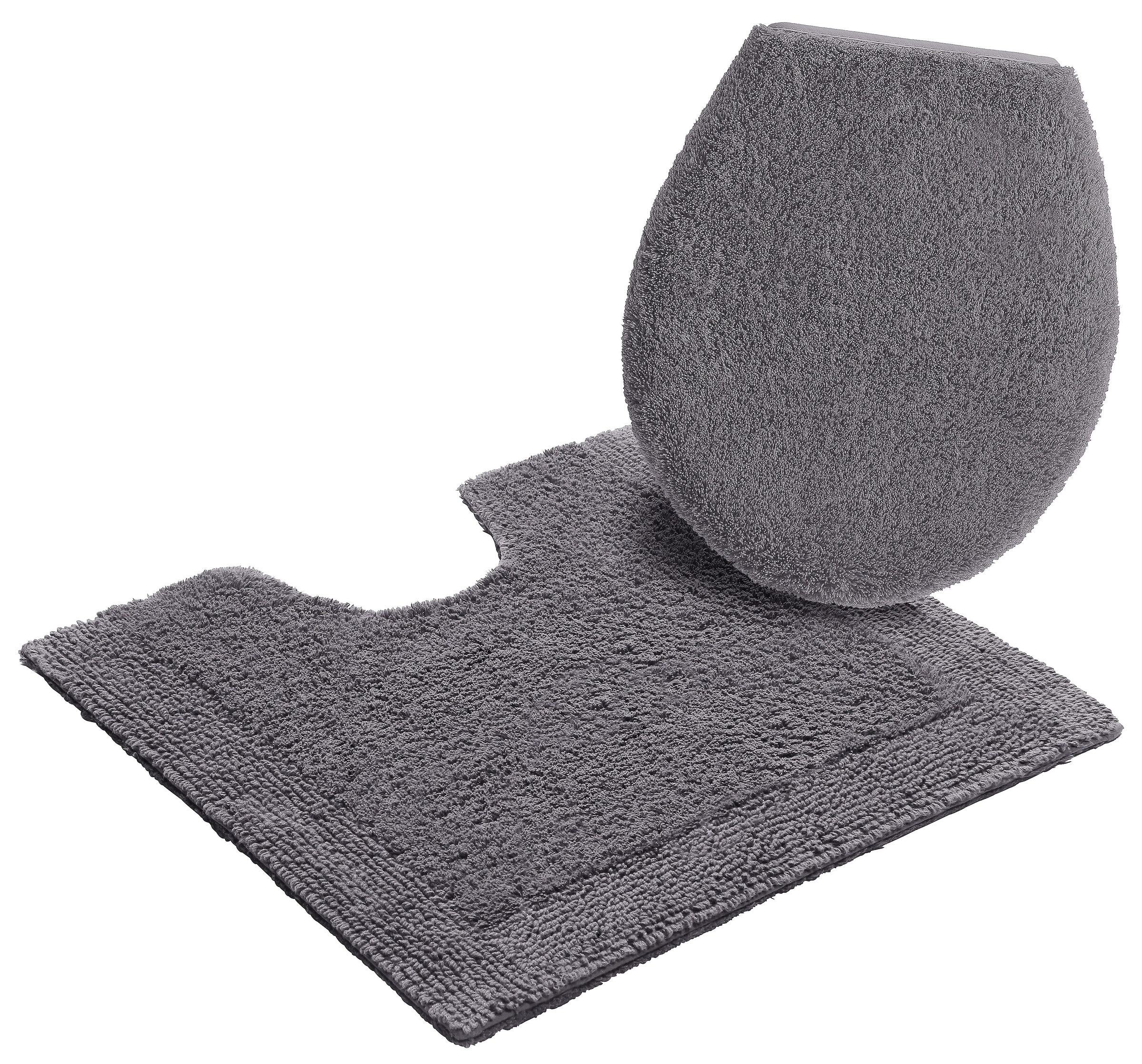 my home Badematte »Kapra, Badvorleger, Badezimmer Teppich«, beidseitig nutzbar-fussbodenheizungsgeeignet-strapazierfähig, mit Bordüre, Badteppich, Badematte, Baumwolle