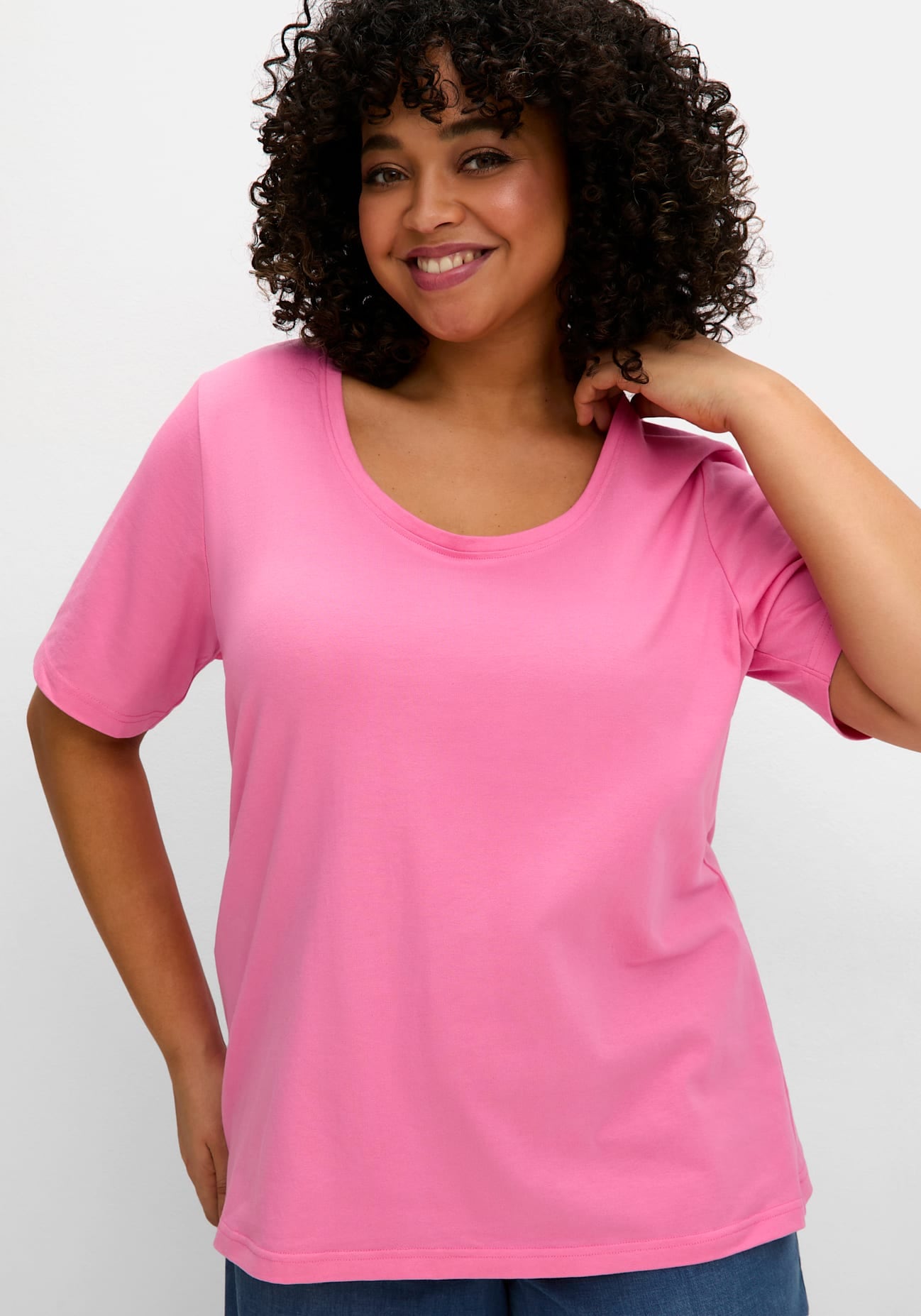 Sheego T-Shirt »T-Shirt«, (1 tlg.)