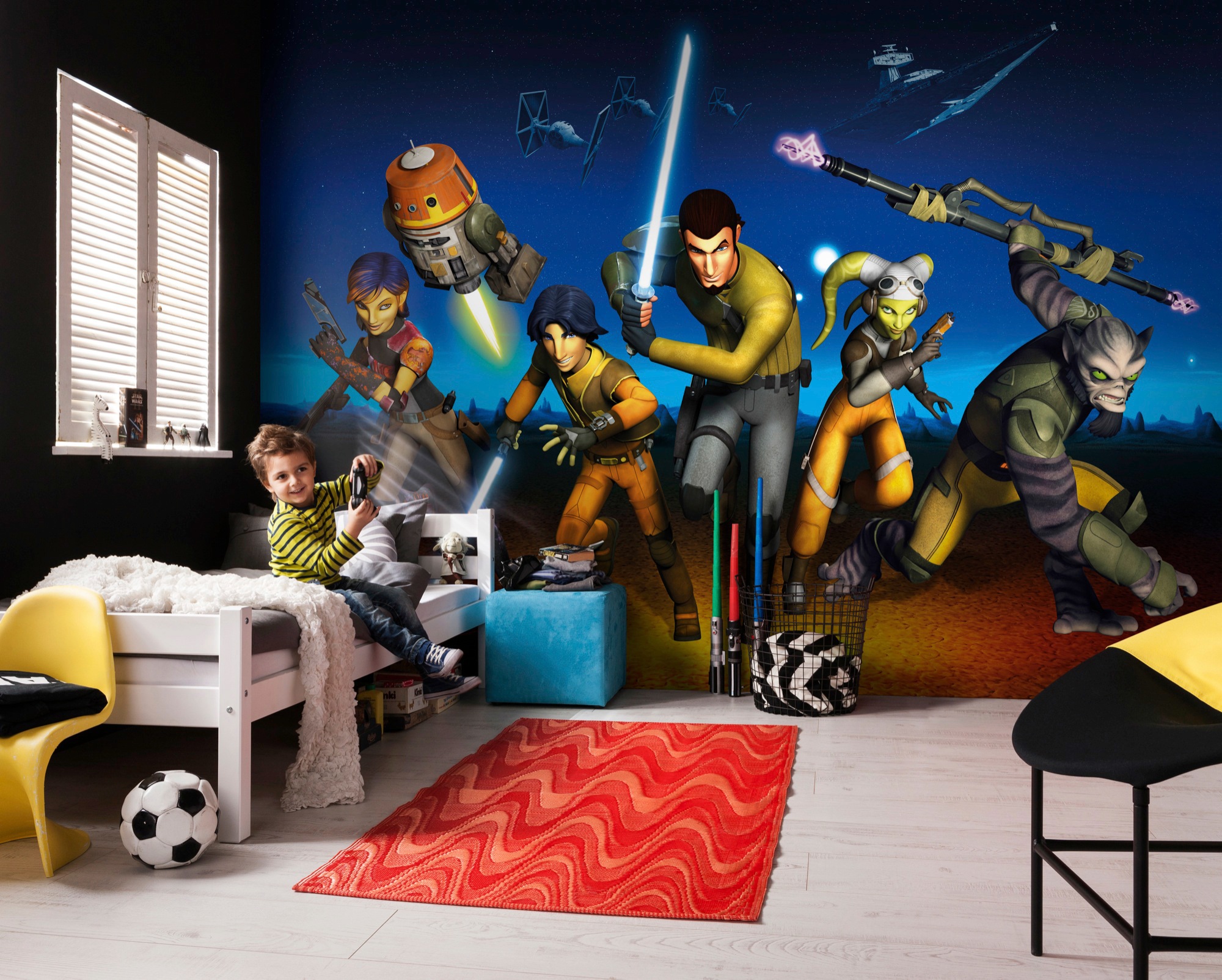 Komar Fototapete »STAR WARS Rebels Run - Grösse 368 x 254 cm«, bedruckt, Kinderzimmer