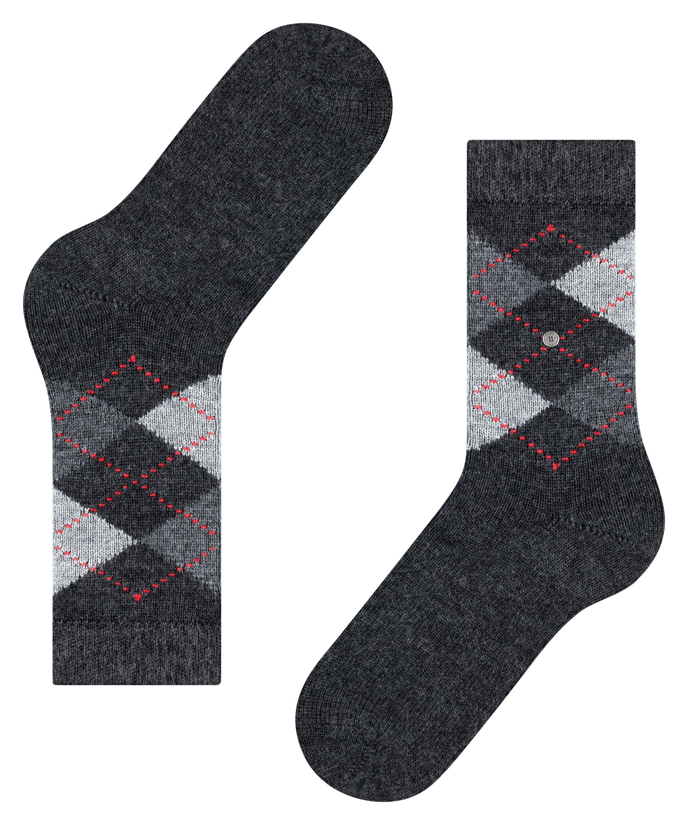Burlington Chaussettes »Whitby« Taille unique 36-41, motif argyle, texture douce