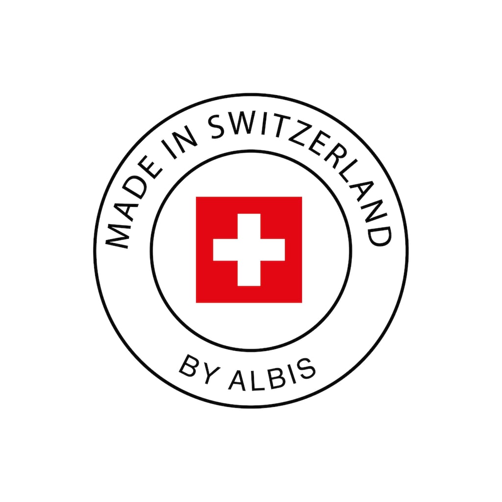 Albis Switzerland Sommerbettdecke »Line 200«, Füllung 90% Daunen, 10% Federchen, Bezug Baumwolle, (1 St.), Dank Vollfixierun kein Verrutschen der Füllun