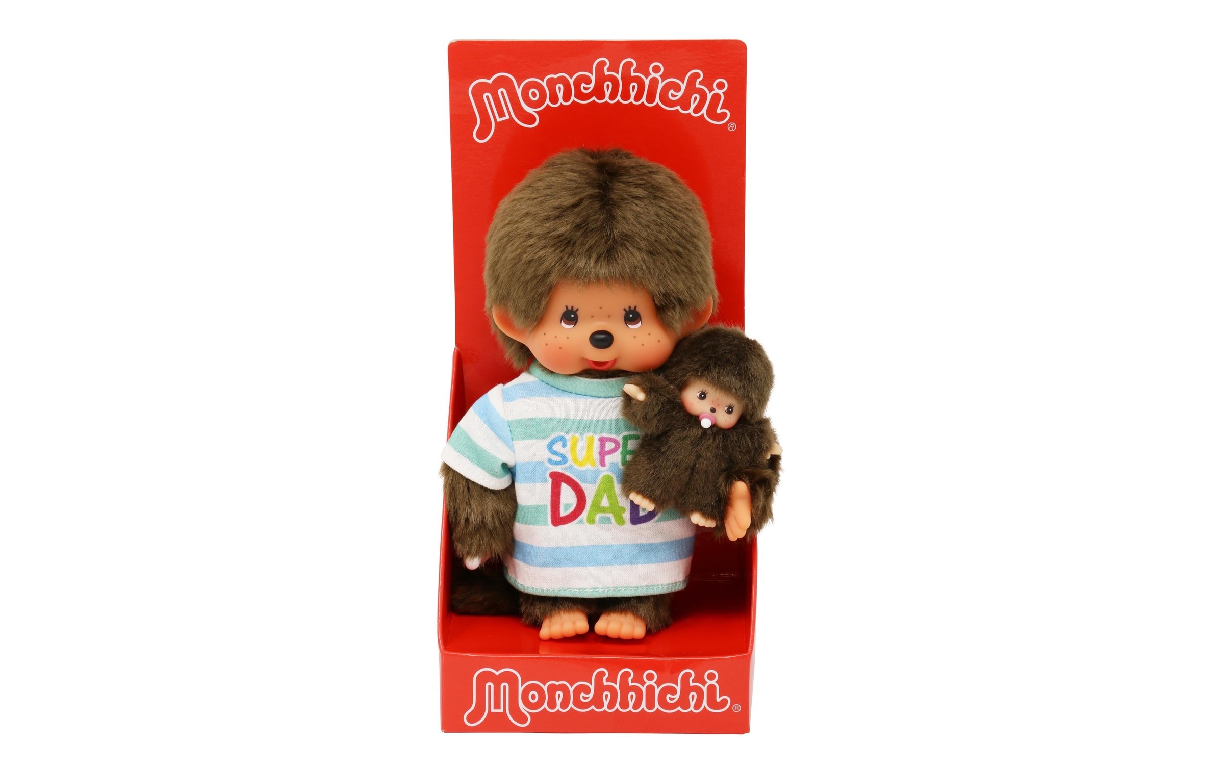 Plüschfigur »Monchhichi Super Father and Baby 20 cm«