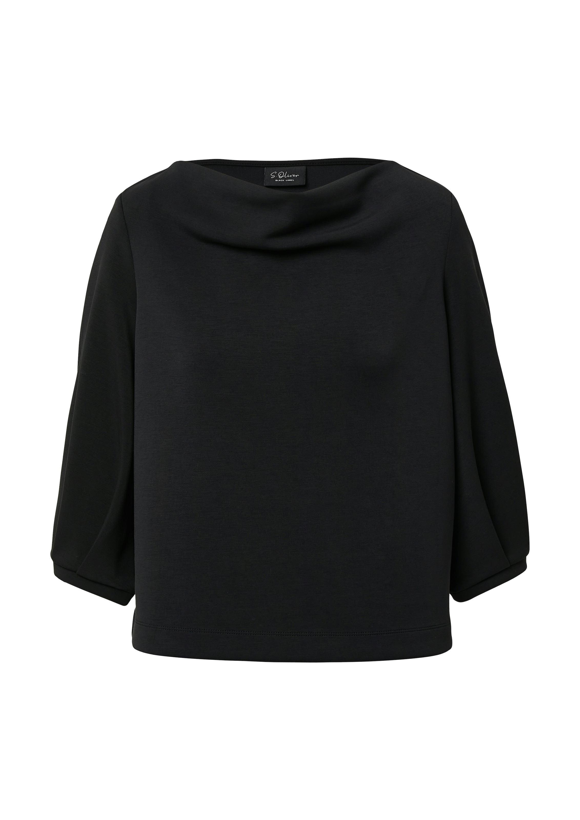 s.Oliver BLACK LABEL Sweat-shirt , avec décolleté cascade
