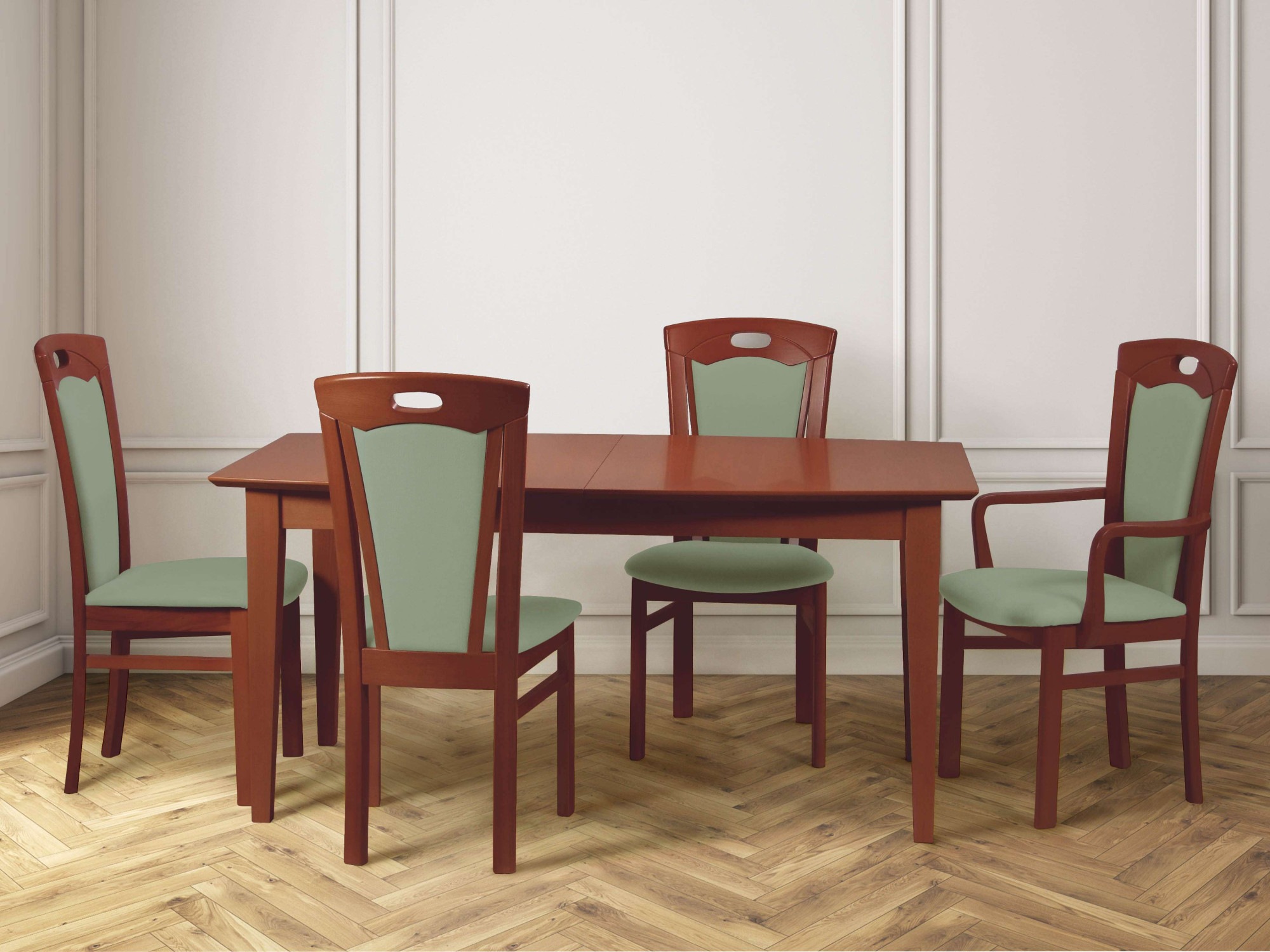 Home affaire Esszimmerstuhl »FERDI Made in Italy, Massivholz« (Set) 2 Stk.Bezug Feinstruktur (wasser- und fleckabweisend) oder Struktur