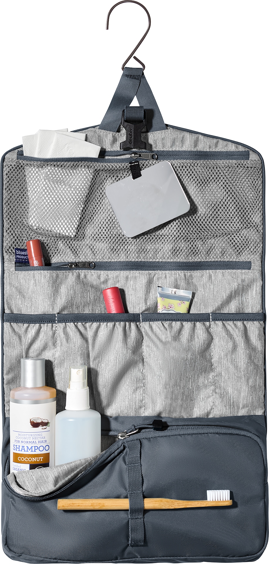Image of deuter Kulturbeutel "WASH BAG II" mit verstaubarem Haken zum Aufhängen