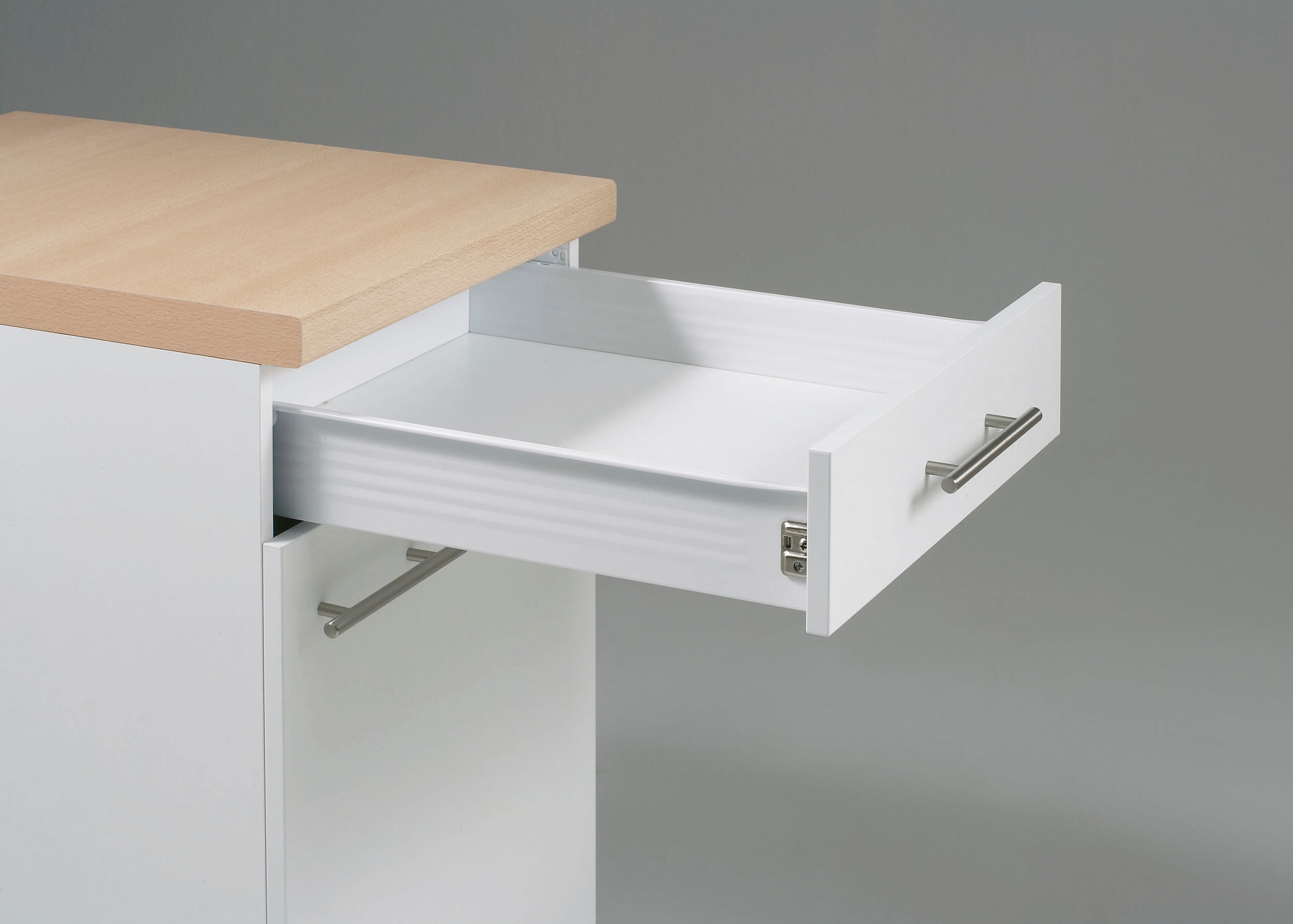 KOCHSTATION Kitchenette »KS-Sion« largeur 300 cm, montage rapide avec OPTIsnap, option appareils E