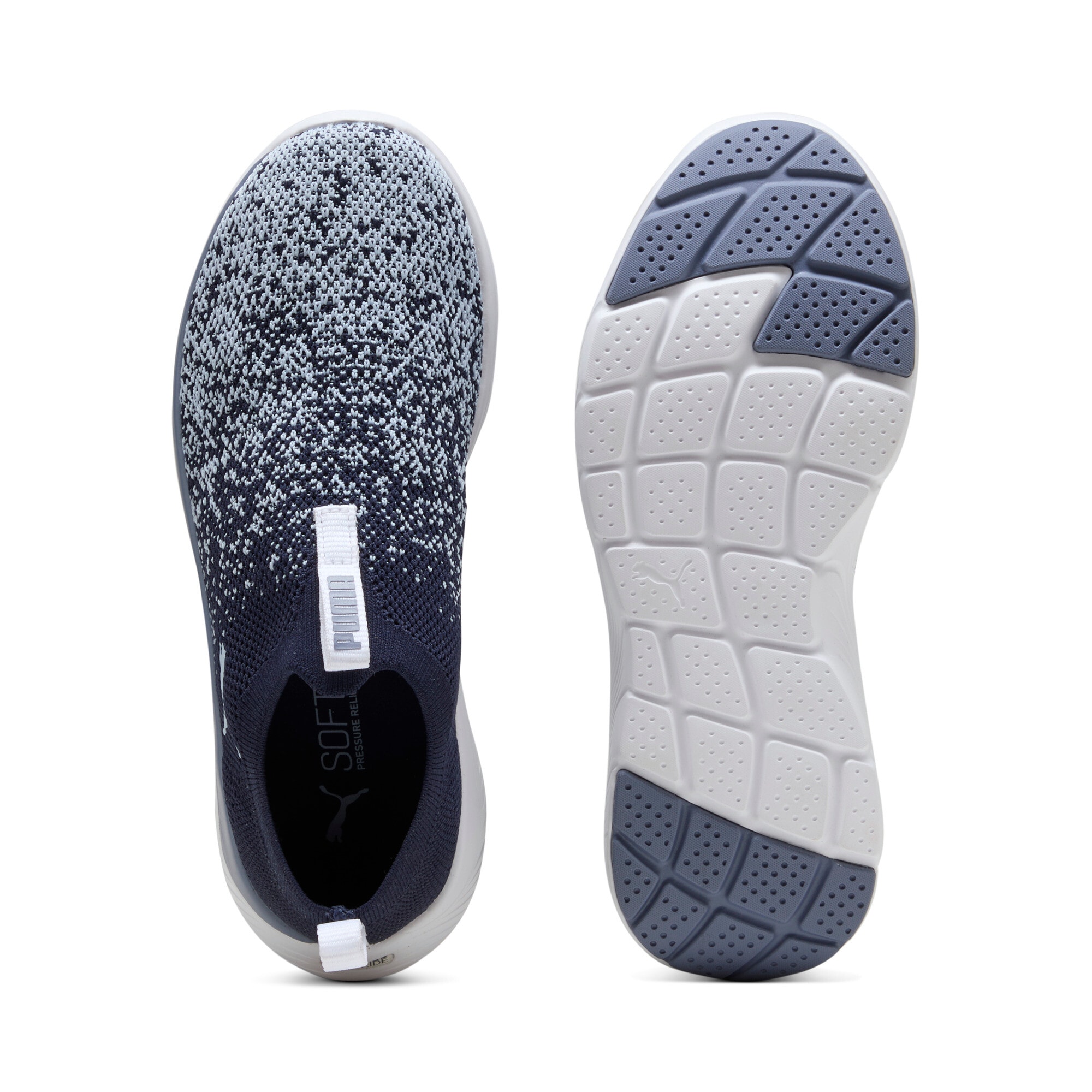 PUMA Slip-On Sneaker »SOFTRIDE REMI SLIP-ON KNIT WN'S«  für Sport, mit SOFTFOAM+ Dämpfung, aus gestricktem Textil