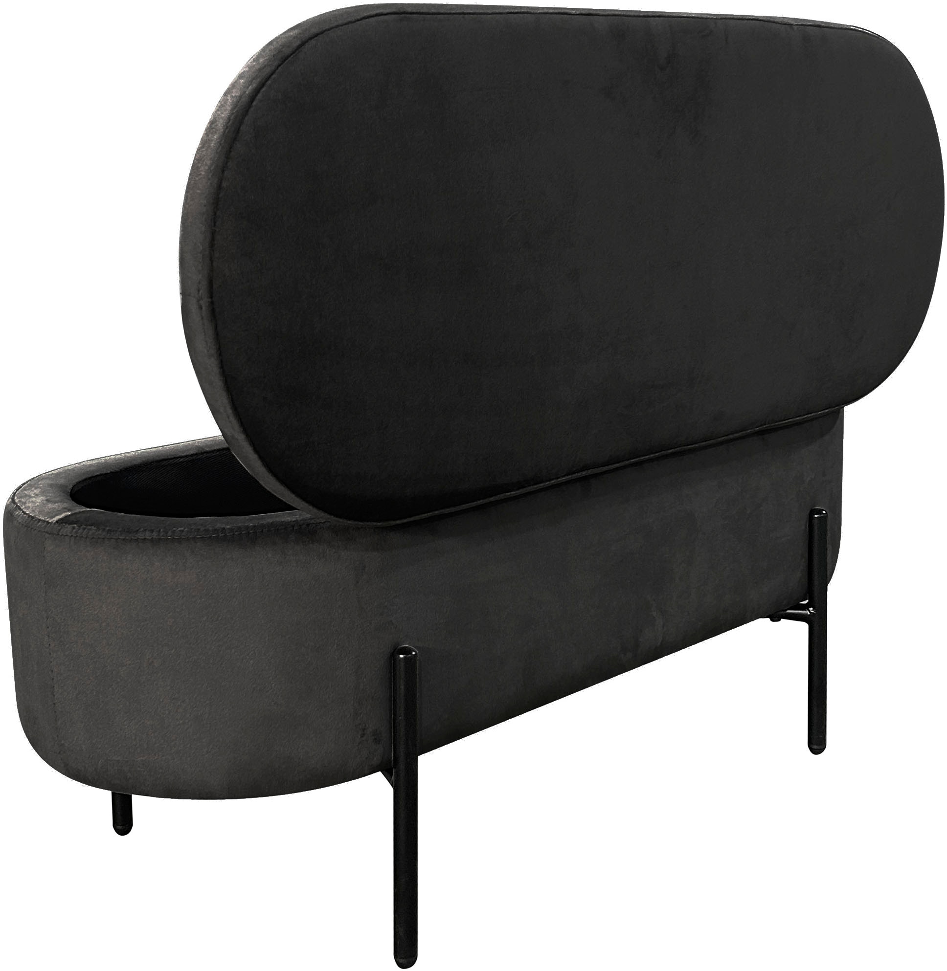 byLIVING Sitzbank »NOVA« Samt, mit Stauraum/Truhe, Innenmass Truhe 26,5 x 83cm, Höhe: 19 cm