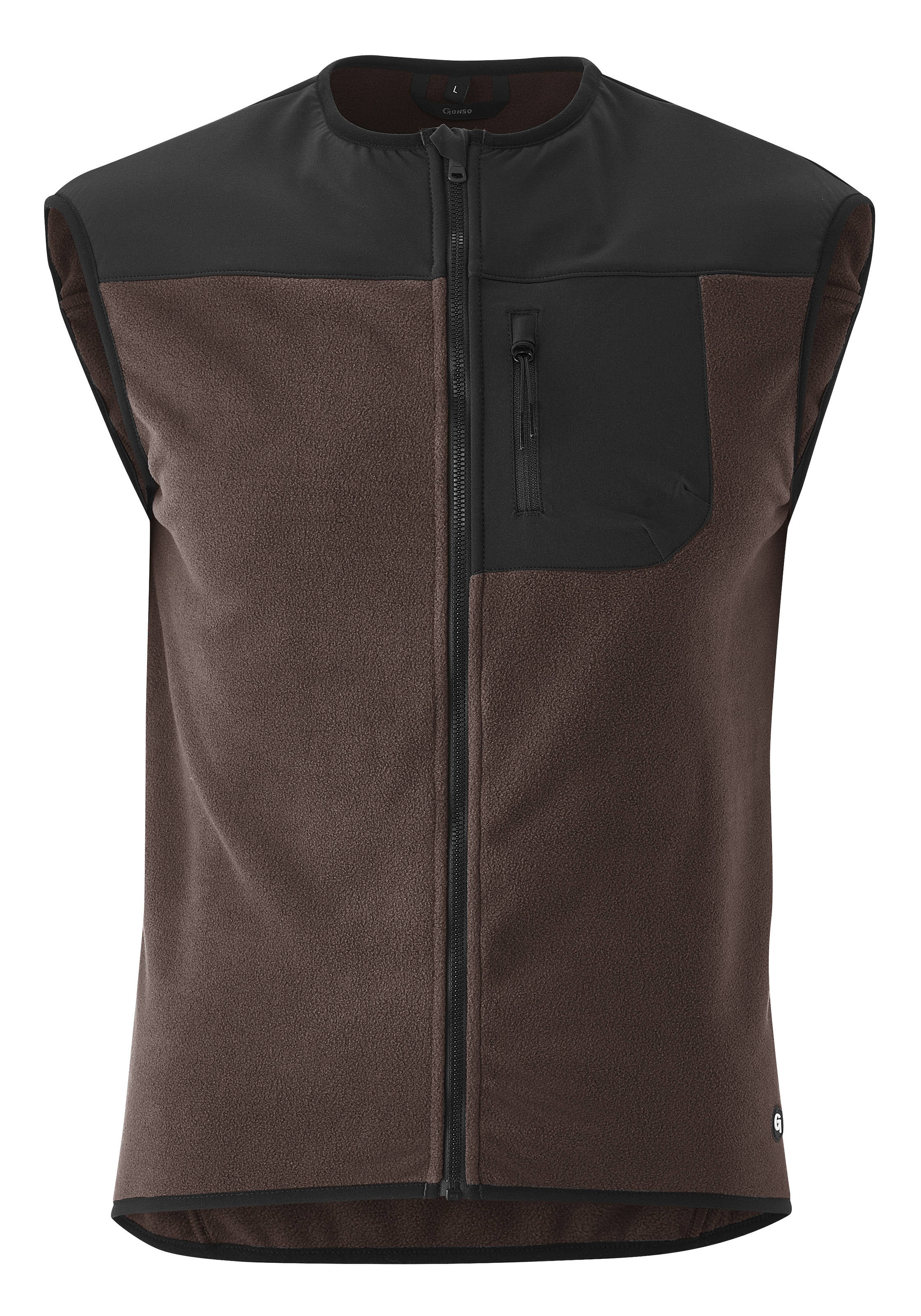 Image of Gonso Fahrradjacke "ADVENTURE VEST FLEECE" Unisex Radweste, warme Fleece-Weste, integrierte Smartphone Tasche
