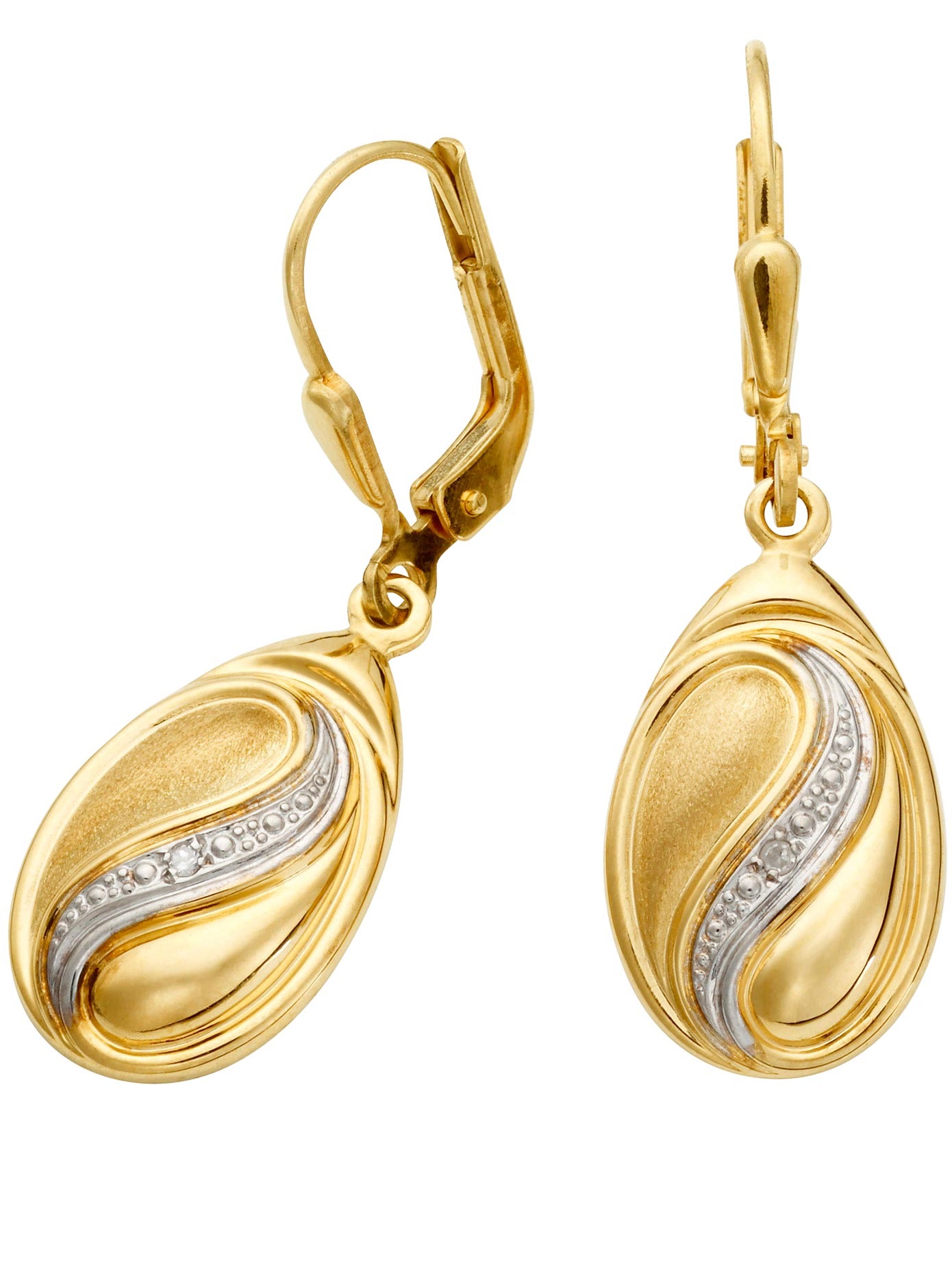 Ohrhänger mit Diamant